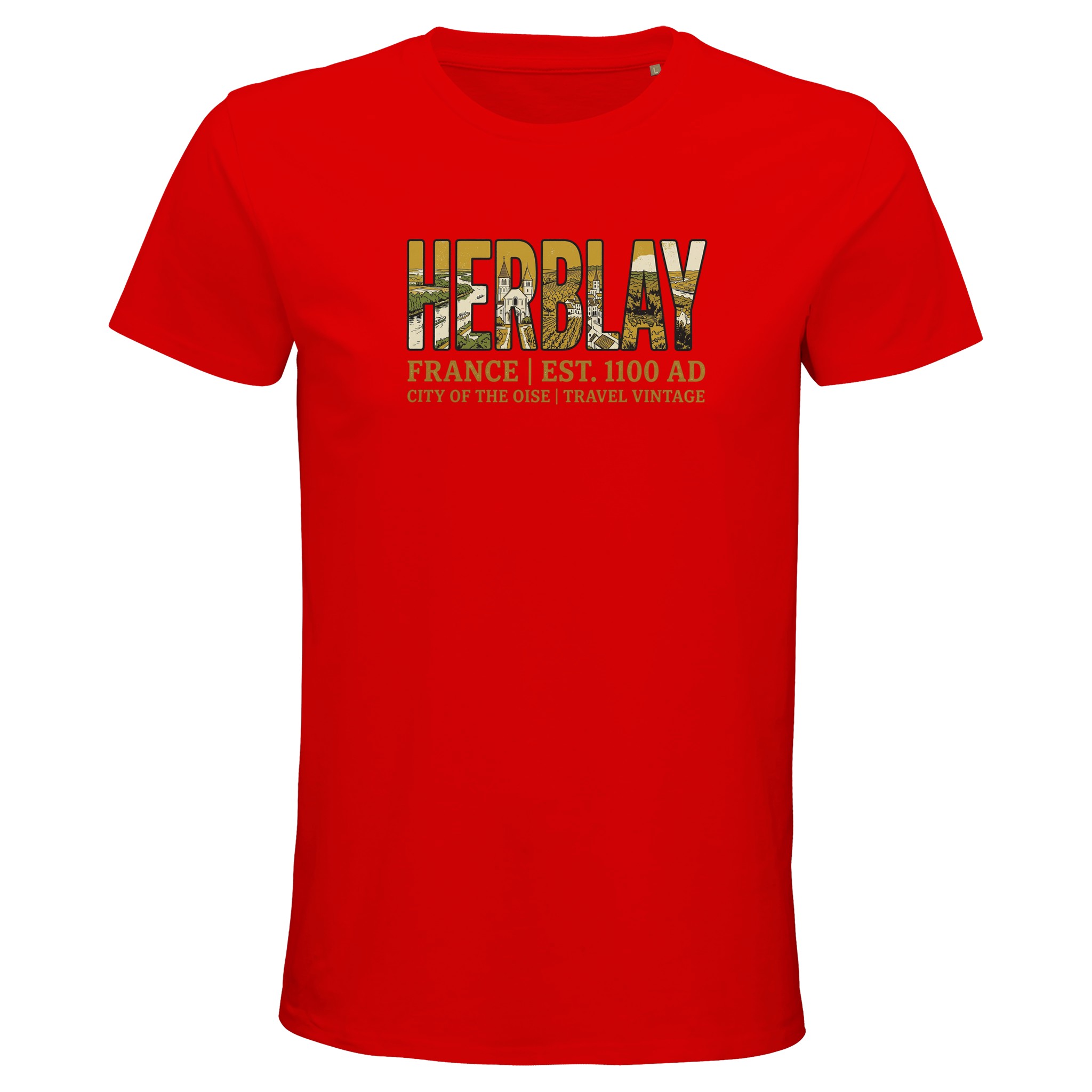 T-shirt Herblay homme bio ajusté ville de lOise T-shirt Herblay homme bio ajusté ville de lOise