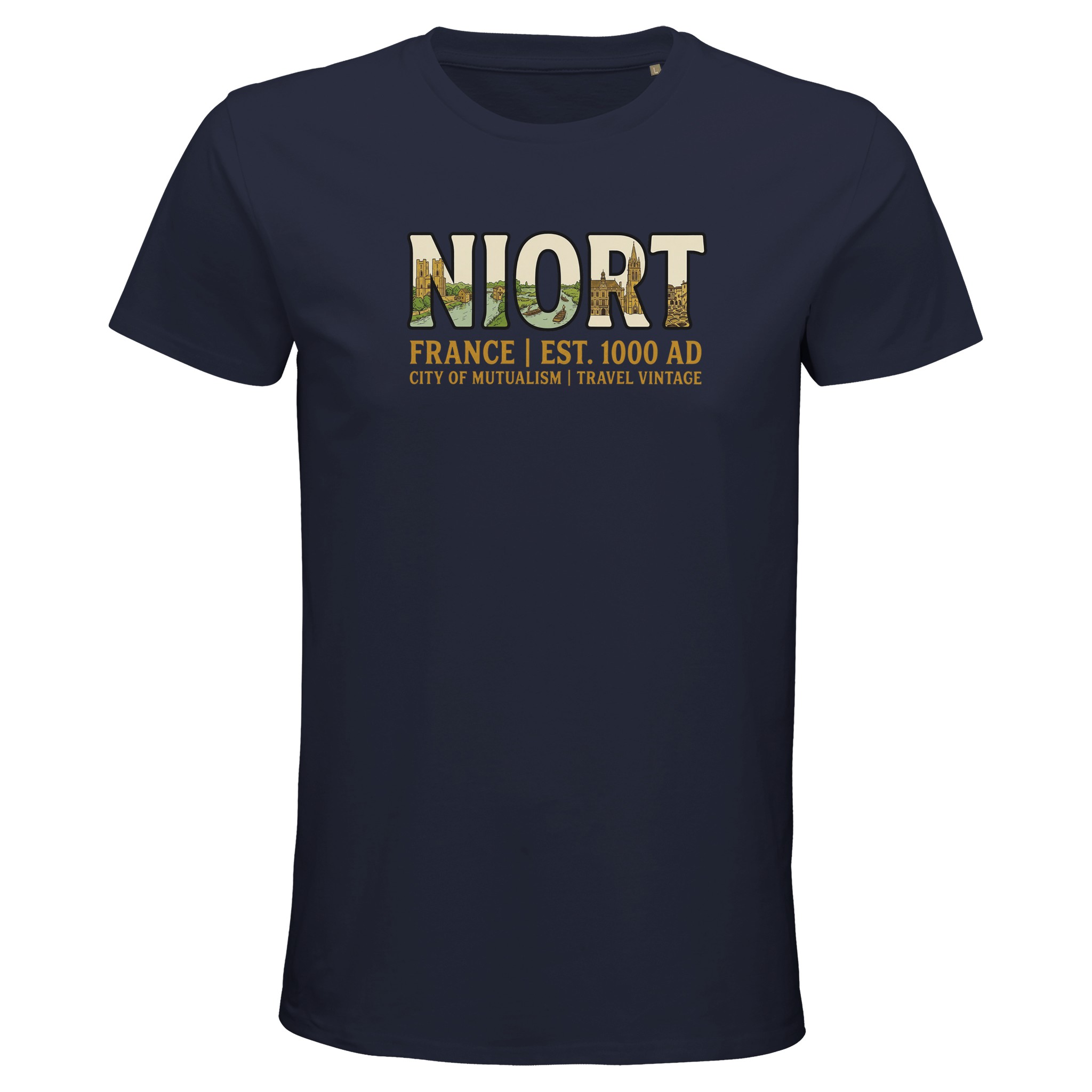 T-shirt Niort homme bio ajusté T-shirt Niort homme bio ajusté