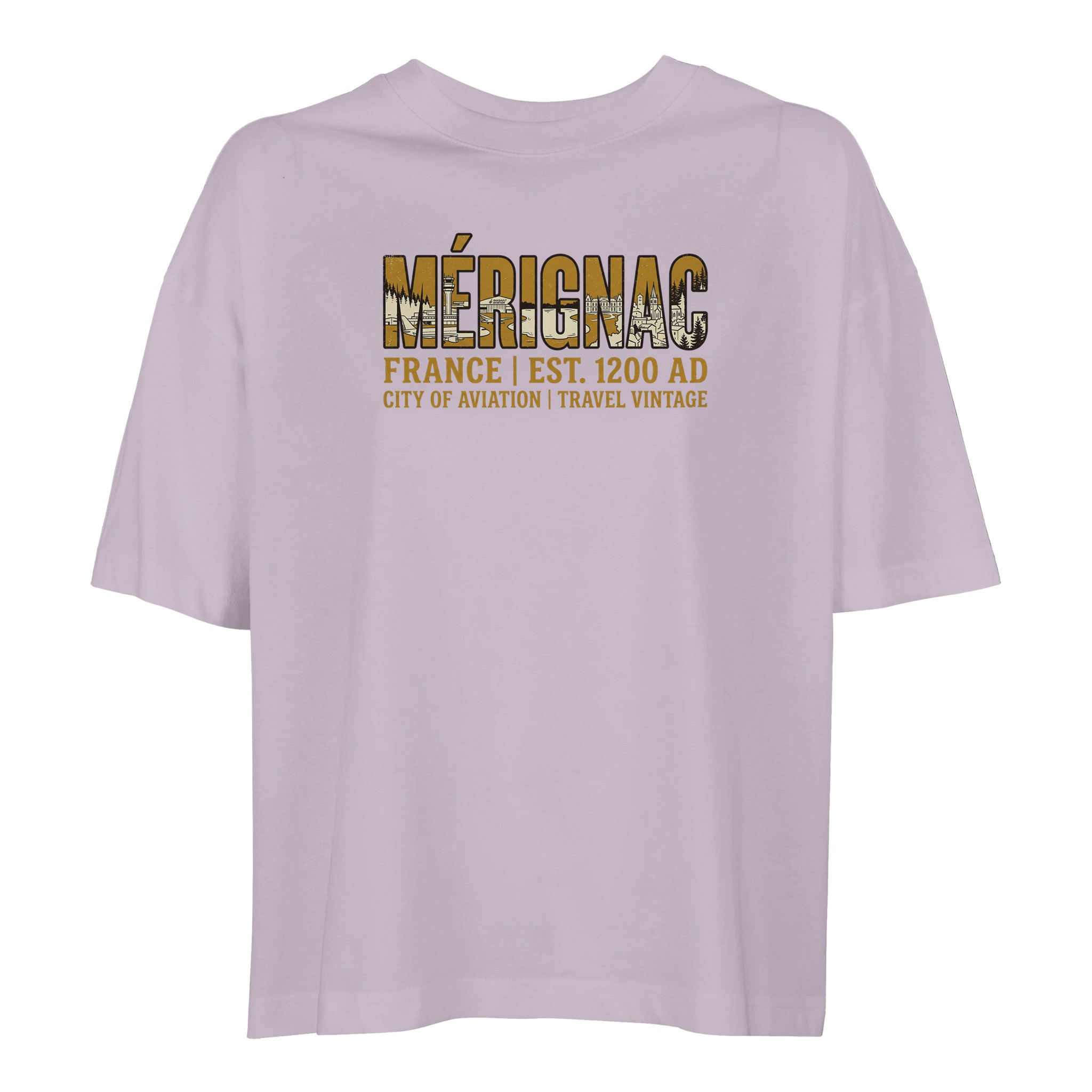 T-shirt Mérignac femme ample coton bio éco-responsable T-shirt Mérignac femme ample coton bio éco-responsable