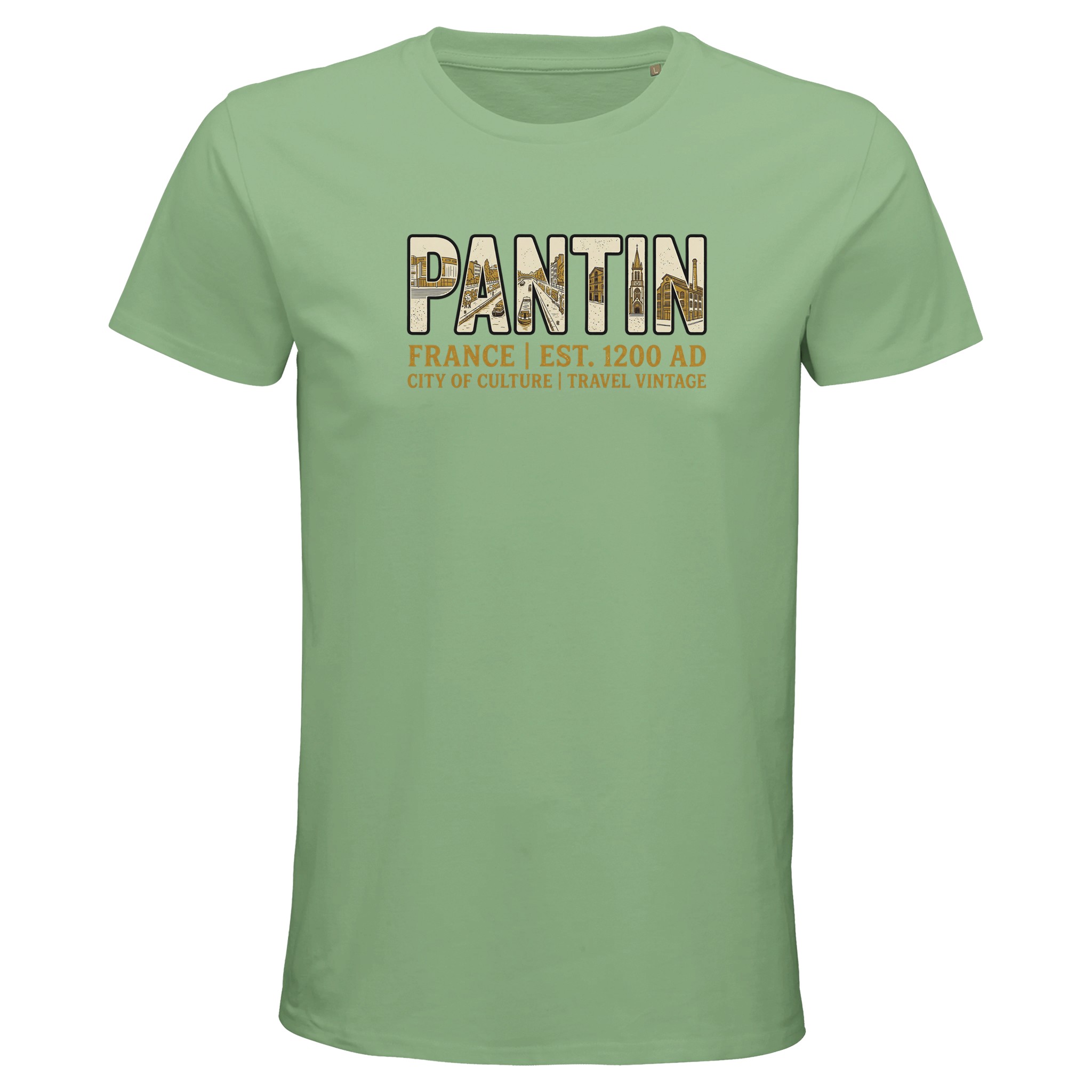 T-shirt Pantin homme bio ajusté ville tendance T-shirt Pantin homme bio ajusté ville tendance