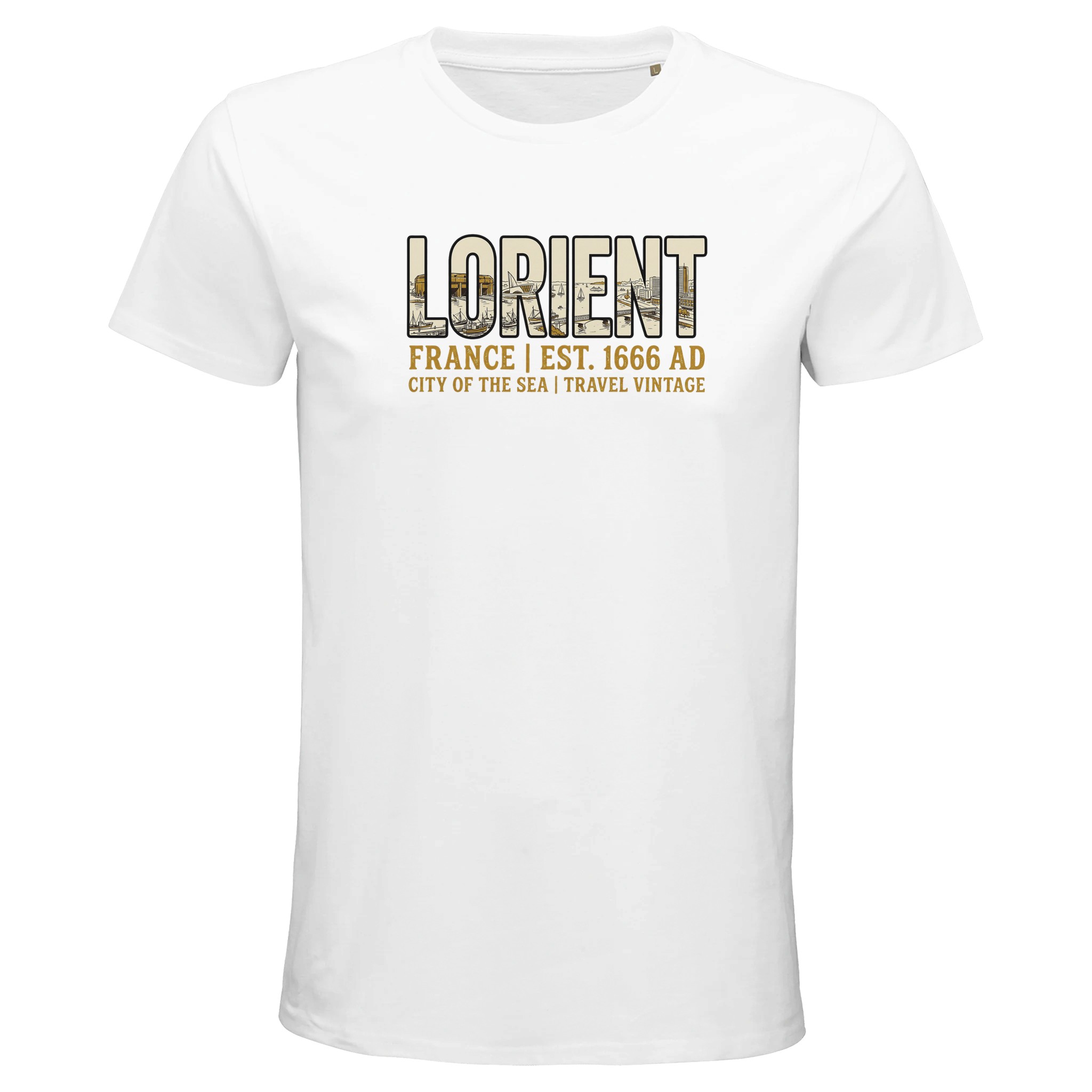 T-shirt Lorient homme bio ajusté T-shirt Lorient homme bio ajusté