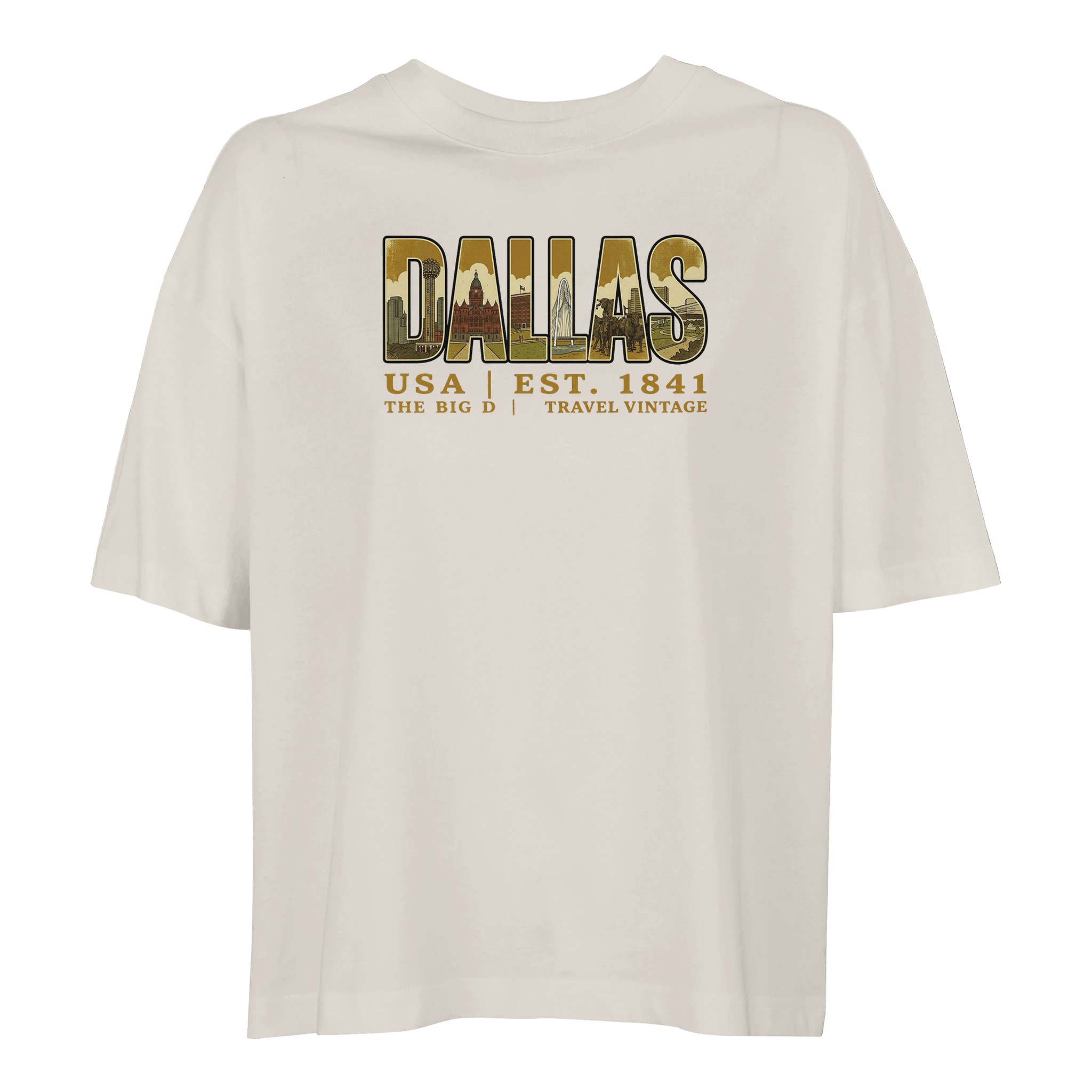 T-shirt Dallas femme ample coton bio conversion T-shirt Dallas femme ample coton bio conversion, coloris Off White