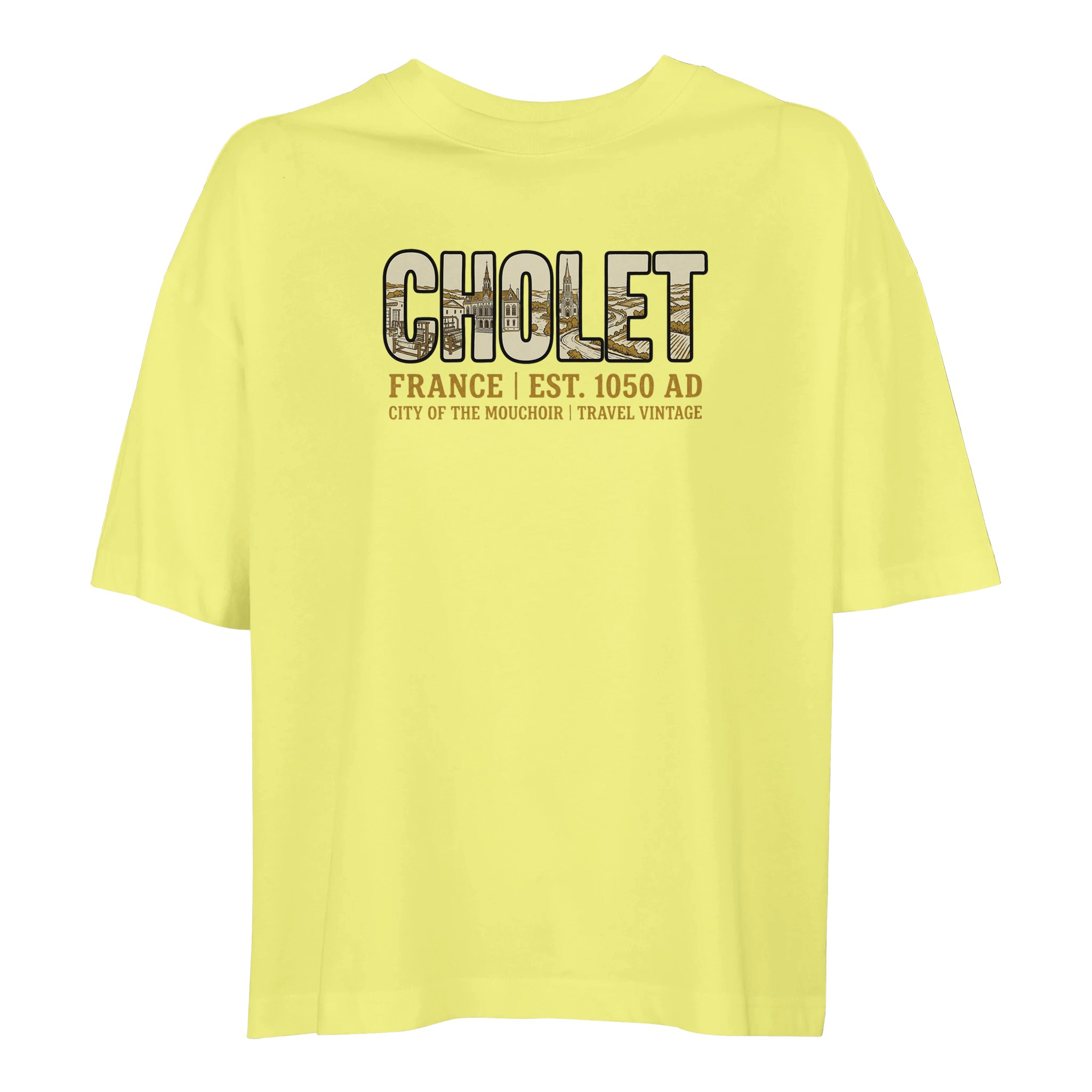 T-shirt Cholet femme ample coton bio ville tendance T-shirt Cholet femme ample coton bio ville tendance