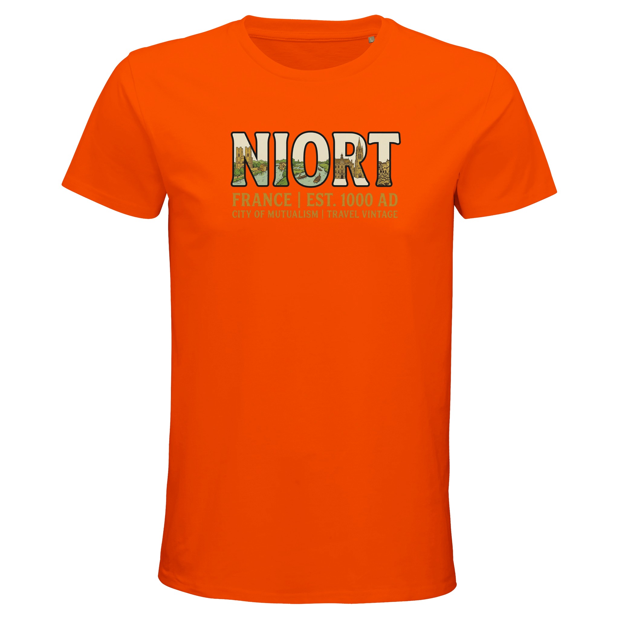 T-shirt Niort homme bio ajusté T-shirt Niort homme bio ajusté