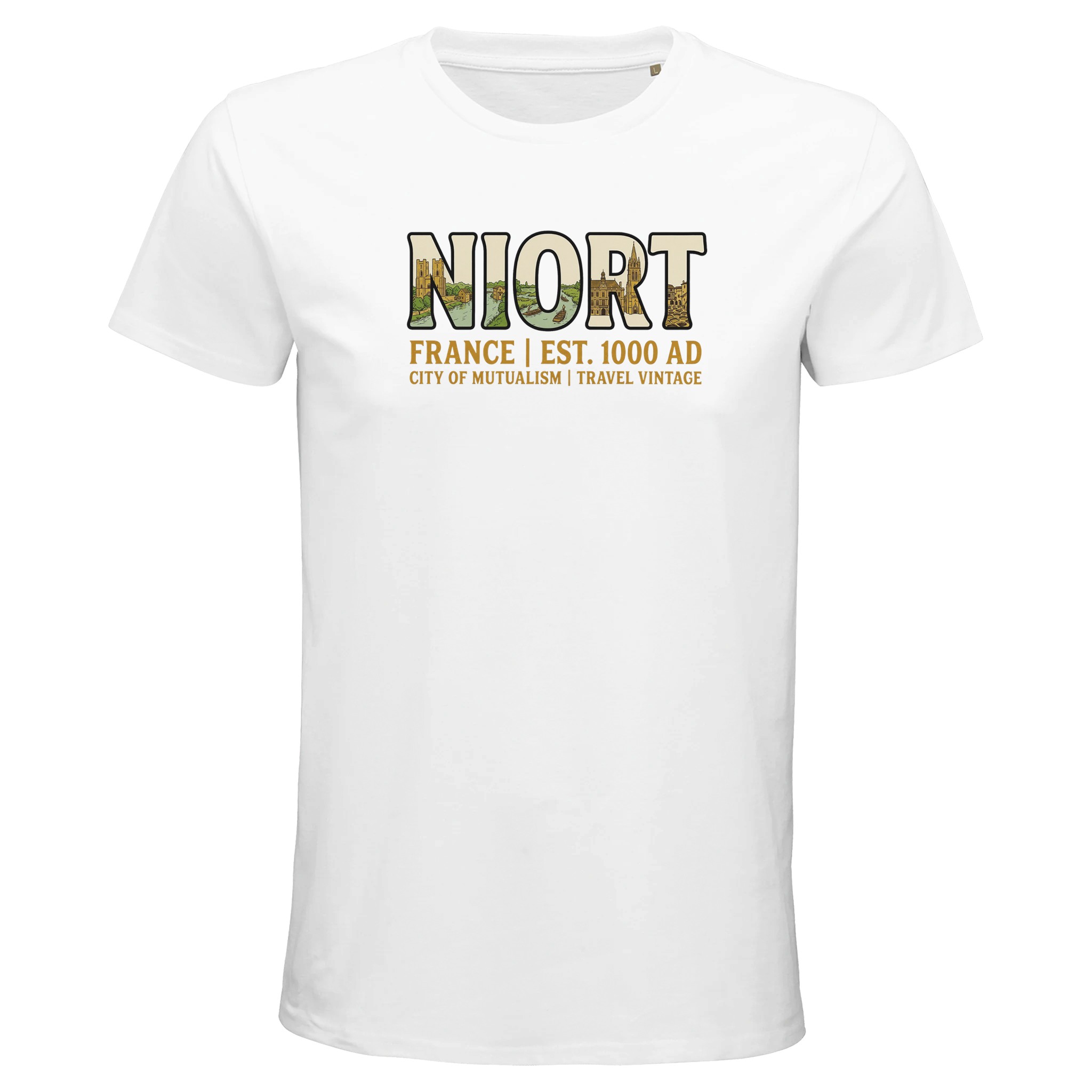 T-shirt Niort homme bio ajusté T-shirt Niort homme bio ajusté