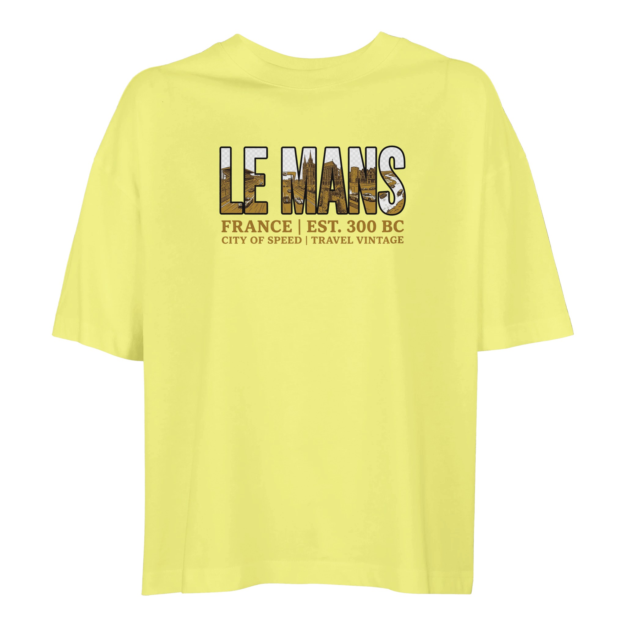 T-shirt Le Mans femme ample coton bio ville T-shirt Le Mans femme ample coton bio ville