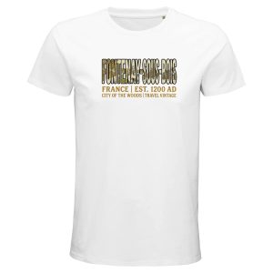 T-shirt Fontenay-sous-Bois homme bio ajusté ville T-shirt Fontenay-sous-Bois homme bio ajusté ville