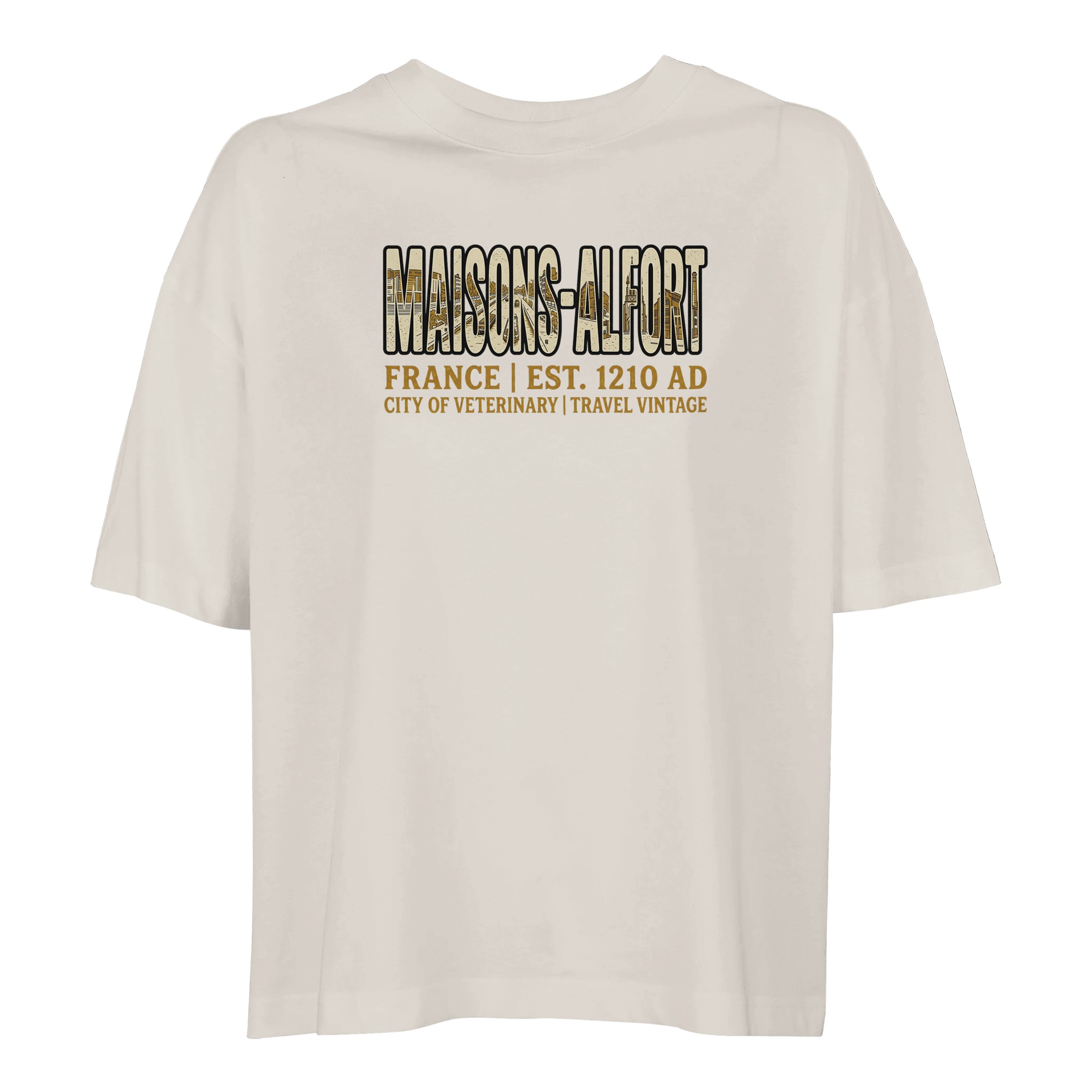 T-shirt Maisons-Alfort femme ample coton bio T-shirt Maisons-Alfort femme ample coton bio