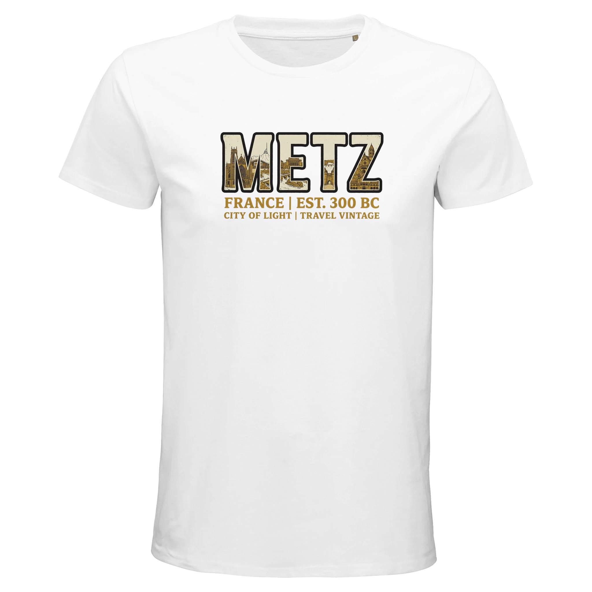 T-shirt Metz homme bio ajusté | Ville de Metz T-shirt Metz homme bio ajusté | Ville de Metz