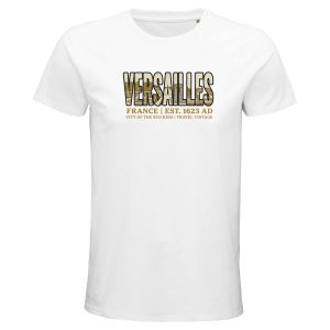 T-shirt Versailles homme bio ajusté ville iconique T-shirt Versailles homme bio ajusté ville iconique