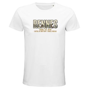 T-shirt Rennes homme bio ajusté urbain et éthique T-shirt Rennes homme bio ajusté urbain et éthique