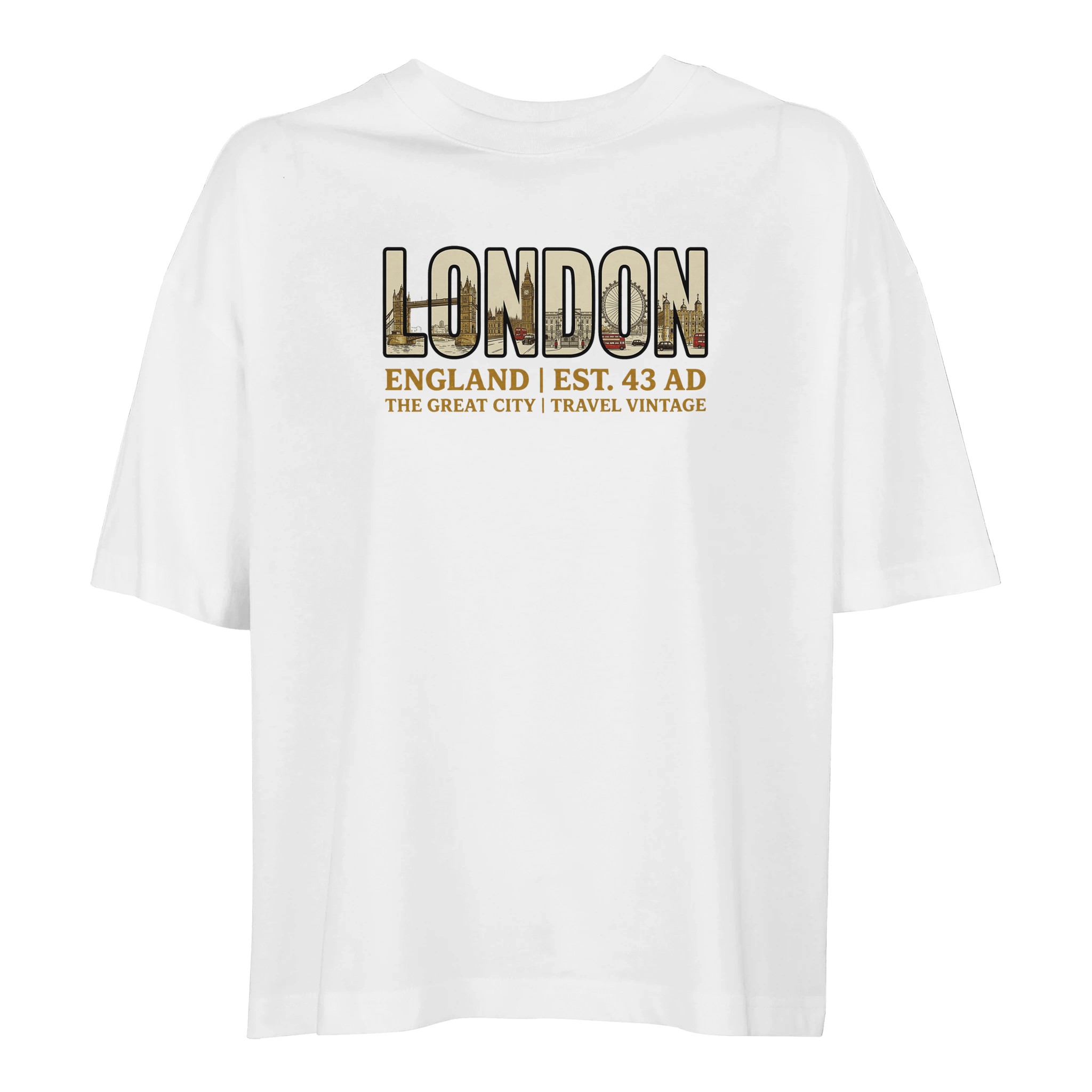 T-shirt London femme ample coton bio T-shirt London femme ample coton bio
