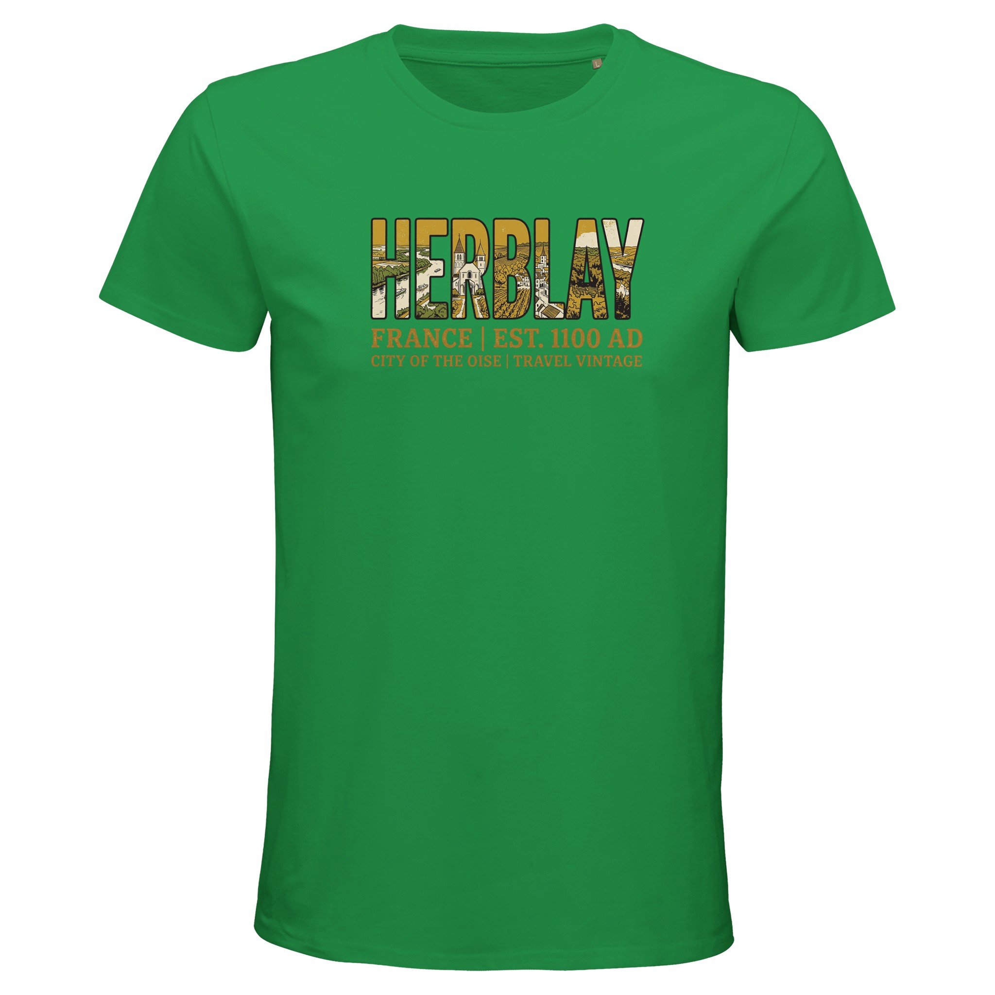 T-shirt Herblay homme bio ajusté ville de lOise T-shirt Herblay homme bio ajusté ville de lOise