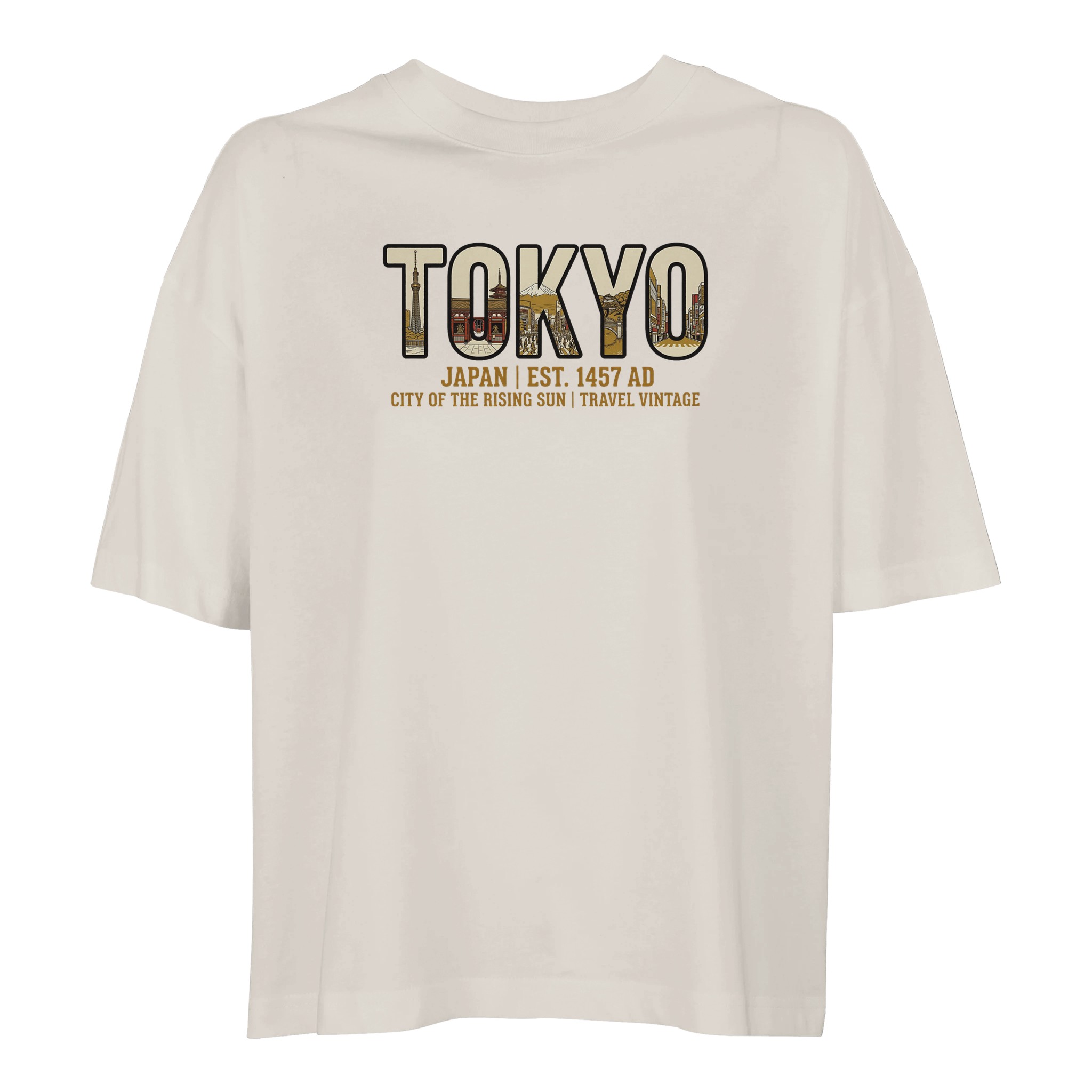 T-shirt Tokyo femme ample coton bio conversion T-shirt Tokyo femme ample coton bio conversion
