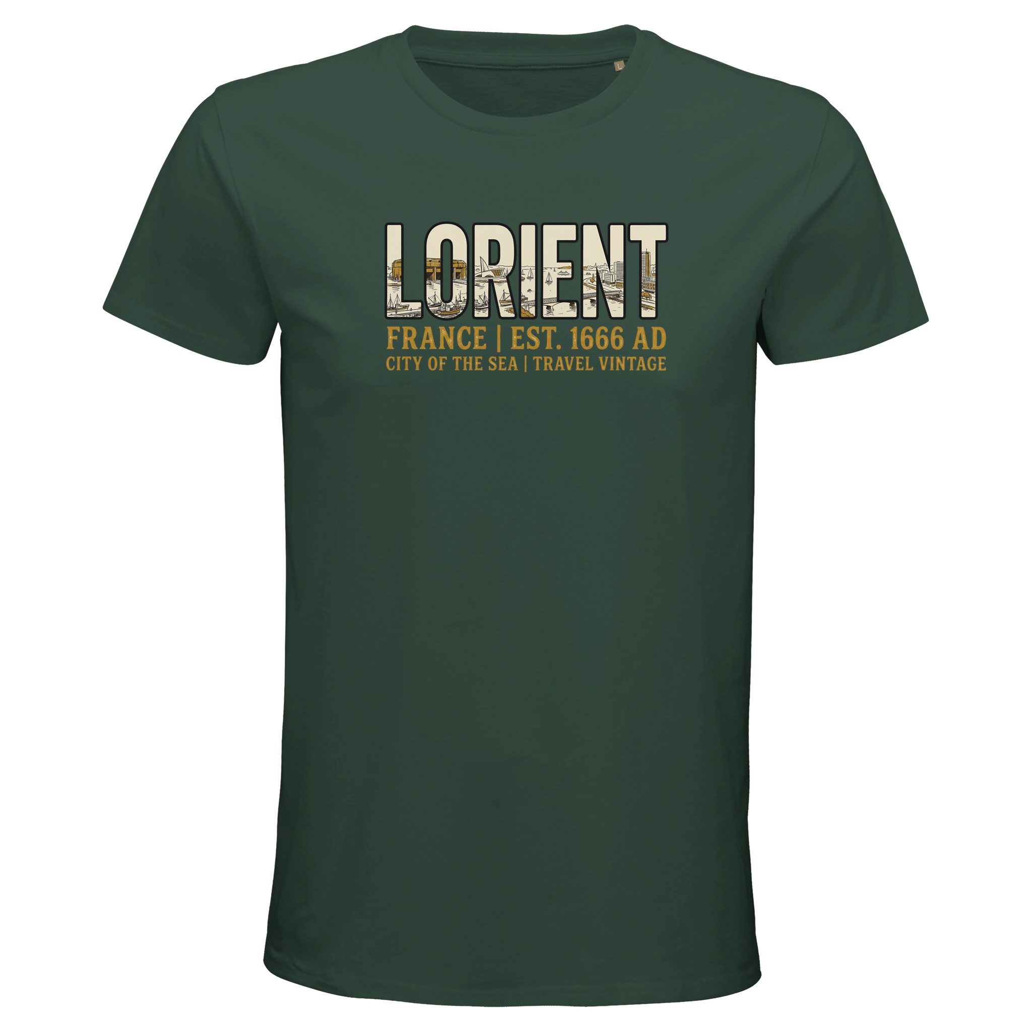T-shirt Lorient homme bio ajusté T-shirt Lorient homme bio ajusté