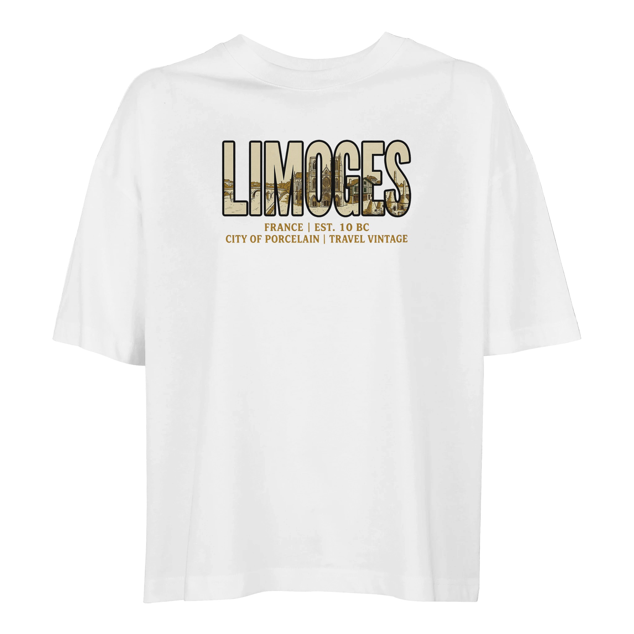 T-shirt Limoges femme ample coton bio conversion T-shirt Limoges femme ample coton bio conversion