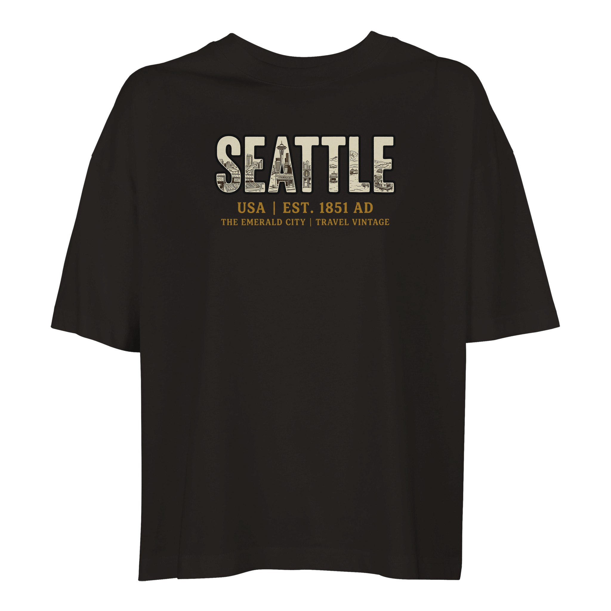 T-shirt Seattle femme ample coton bio conversion T-shirt Seattle femme ample coton bio conversion