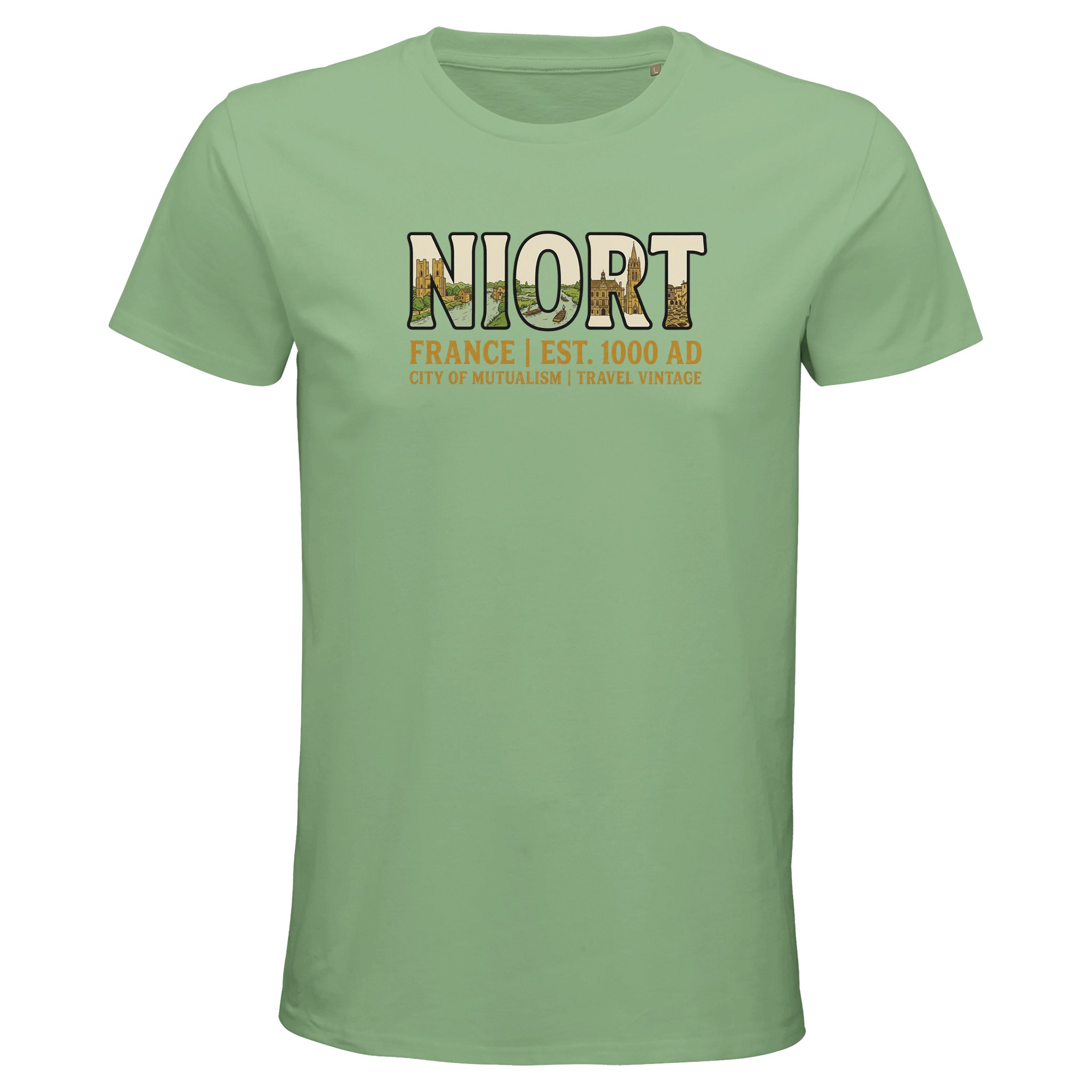 T-shirt Niort homme bio ajusté T-shirt Niort homme bio ajusté