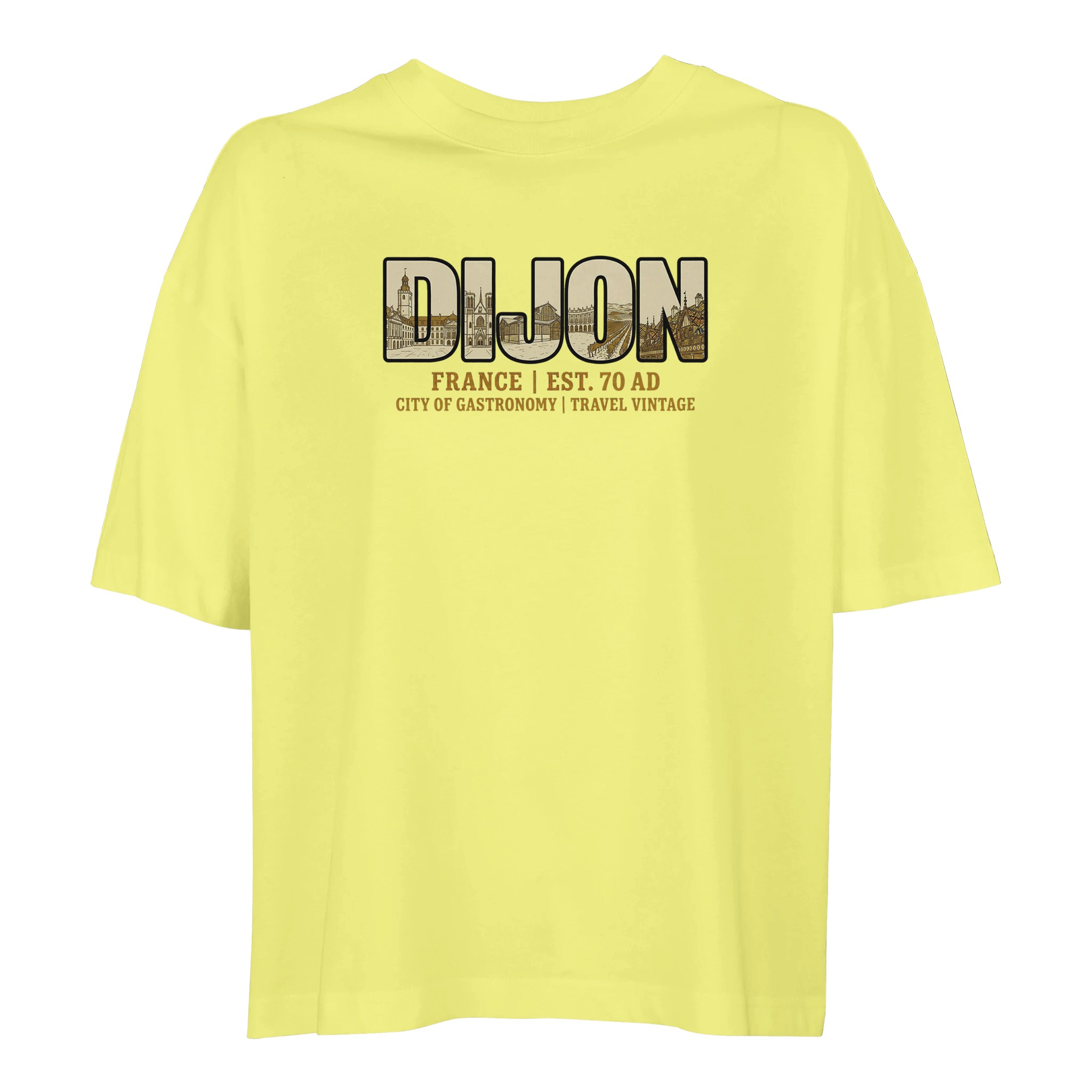 T-shirt Dijon femme ample coton bio ville tendance T-shirt Dijon femme ample coton bio ville tendance