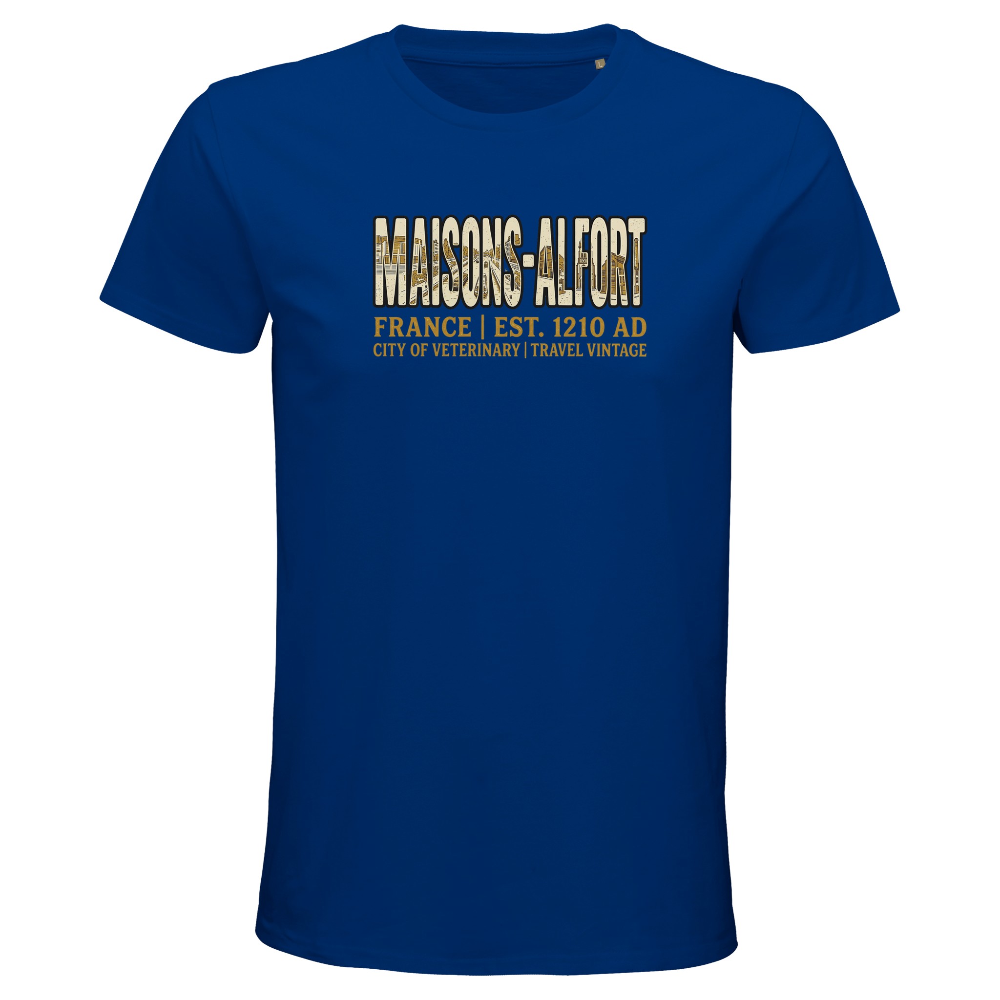 T-shirt Maisons-Alfort homme bio ajusté ville T-shirt Maisons-Alfort homme bio ajusté ville