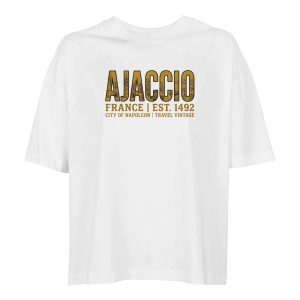T-shirt Ajaccio femme ample coton bio ville T-shirt Ajaccio femme ample coton bio ville