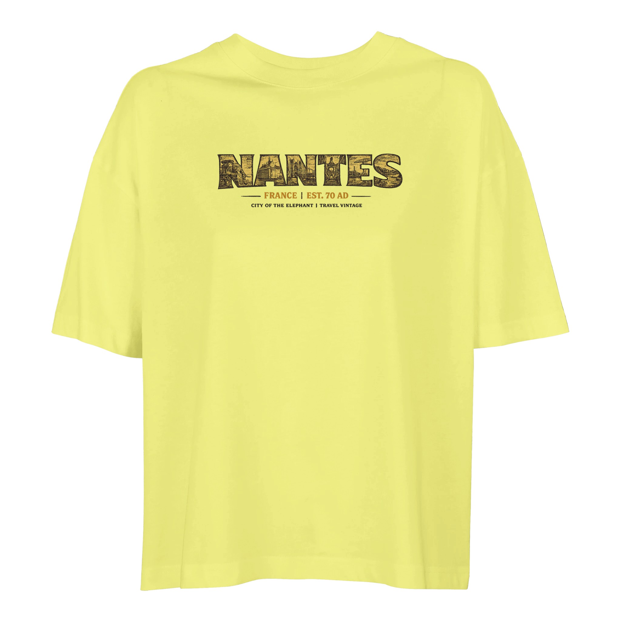 T-shirt Nantes femme ample coton bio ville T-shirt Nantes femme ample coton bio ville