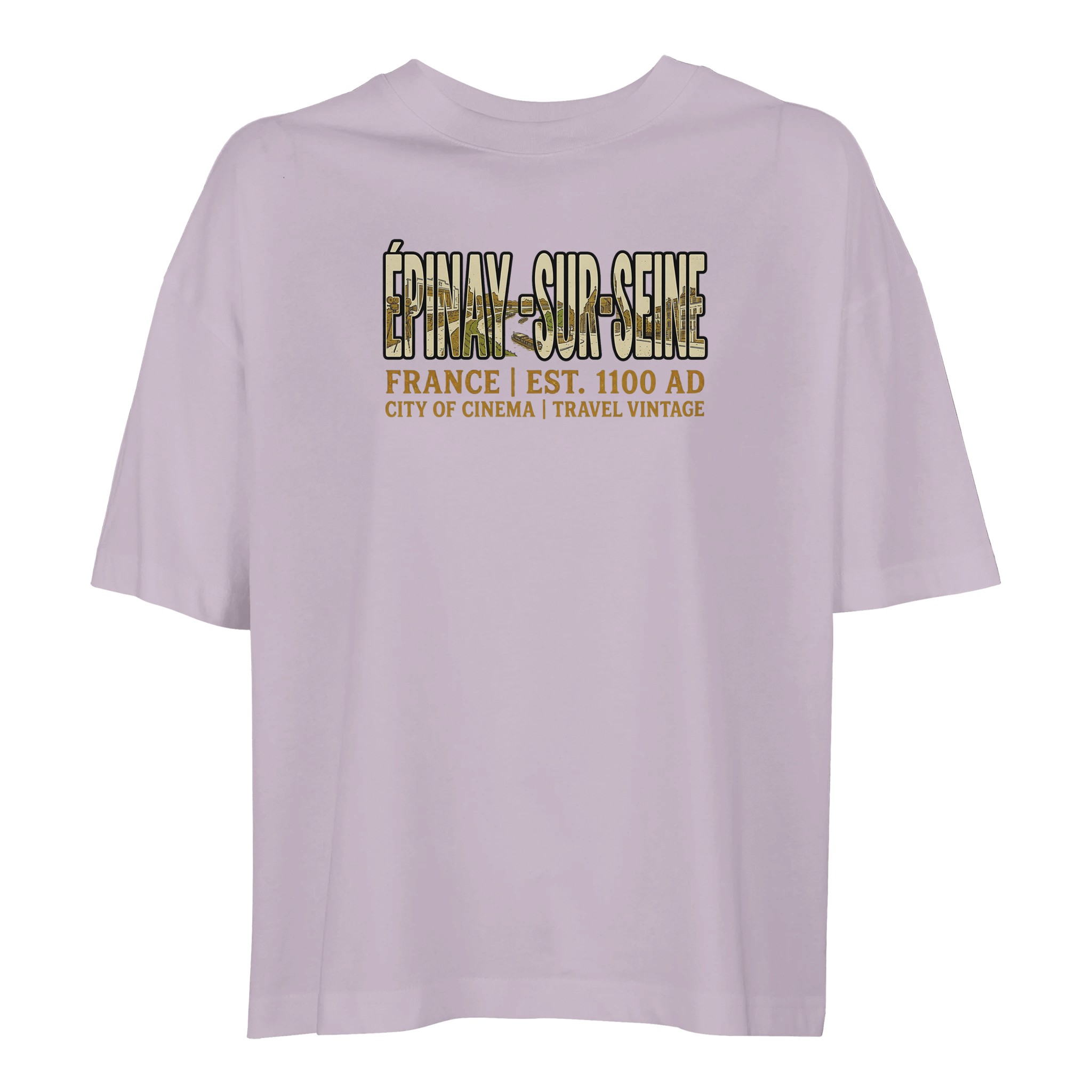 T-shirt Épinay-sur-Seine femme ample coton bio T-shirt Épinay-sur-Seine femme ample coton bio