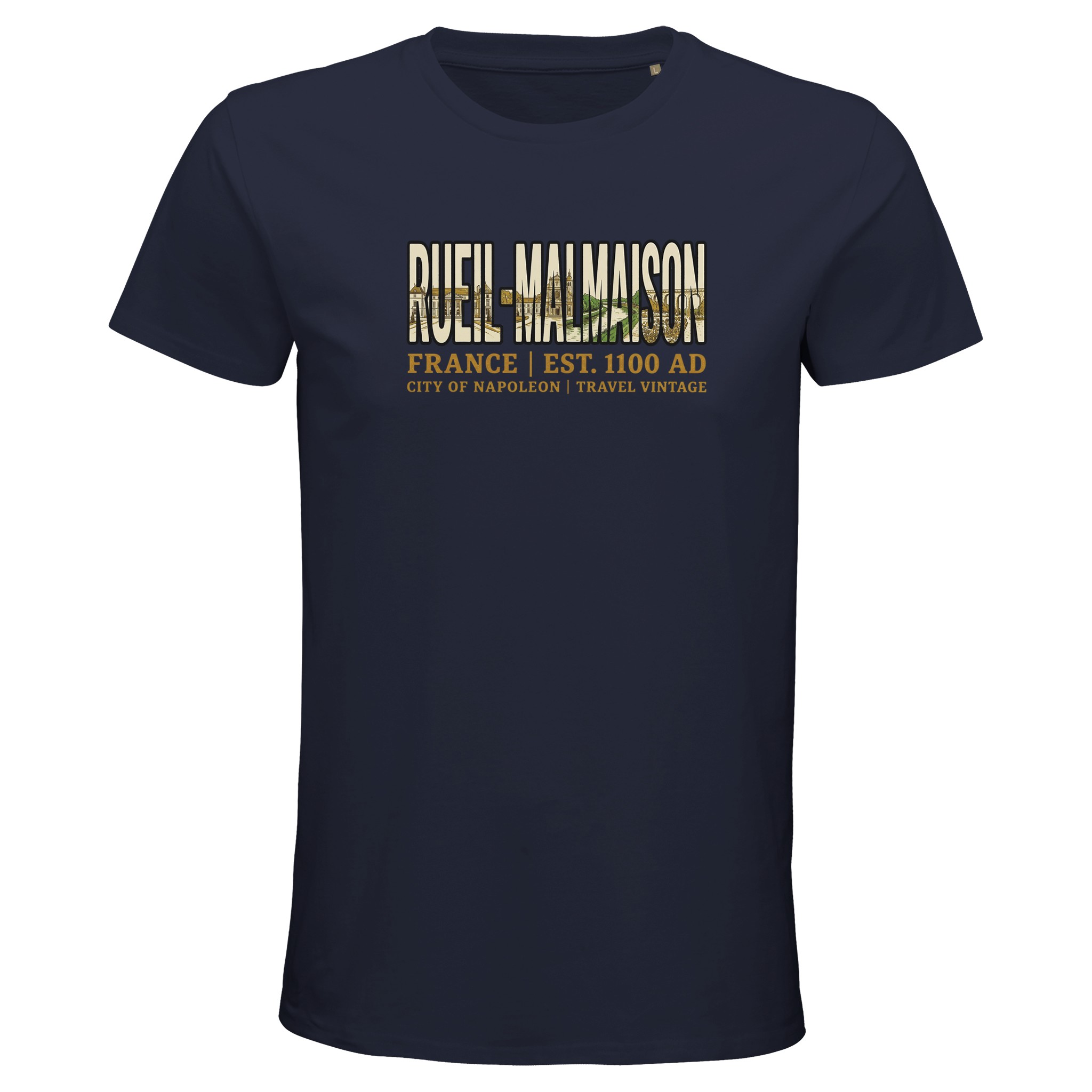 T-shirt Rueil-Malmaison homme bio ajusté ville T-shirt Rueil-Malmaison homme bio ajusté ville