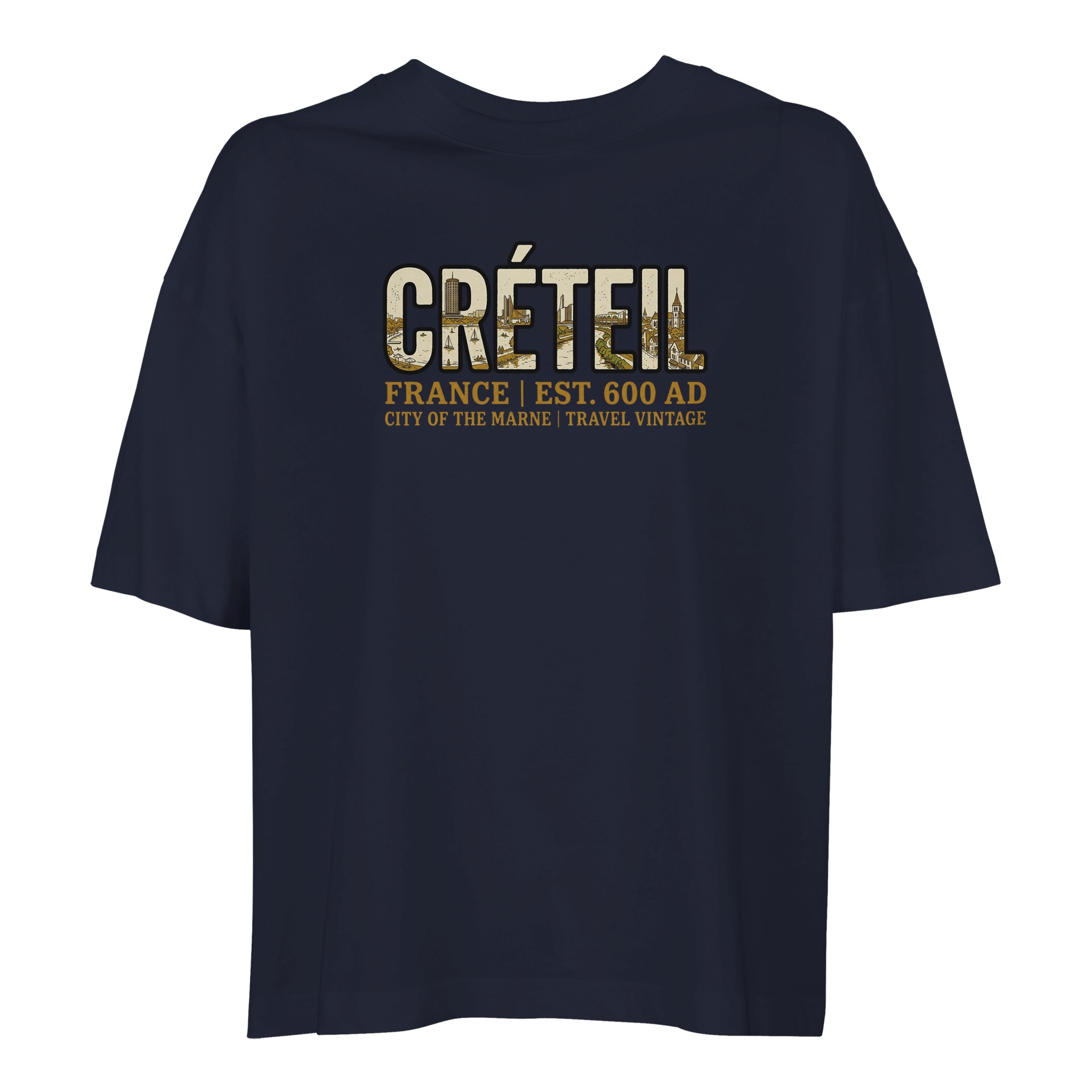 T-shirt Créteil femme ample coton bio ville tendance T-shirt Créteil femme ample coton bio ville tendance