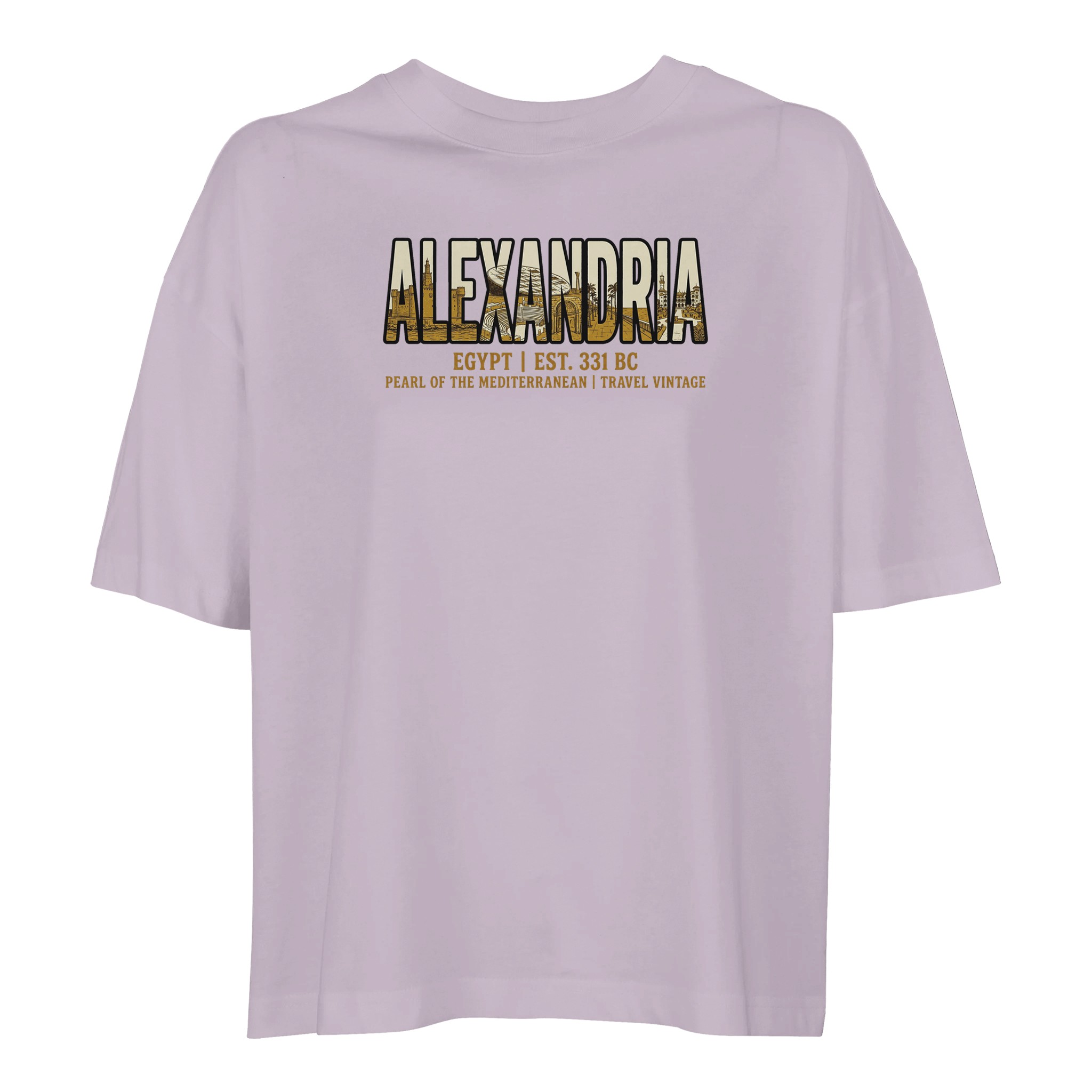 T-shirt Alexandrie femme ample coton bio T-shirt Alexandrie femme ample coton bio, coloris lilak