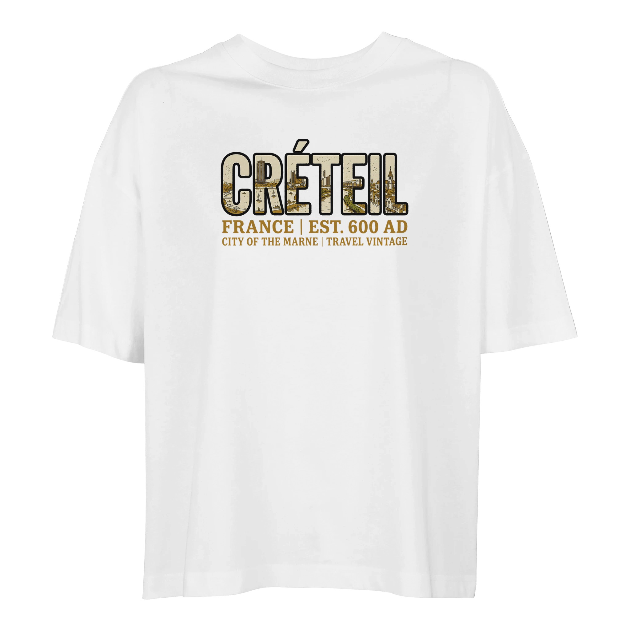 T-shirt Créteil femme ample coton bio ville tendance T-shirt Créteil femme ample coton bio ville tendance