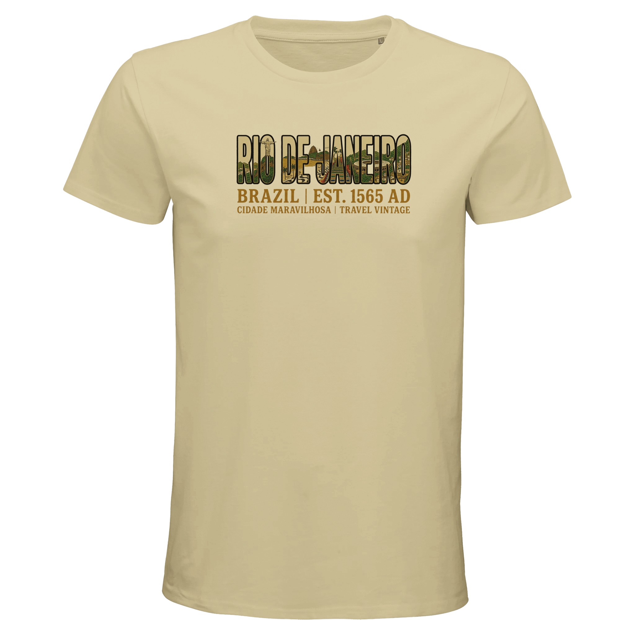 T-shirt Rio de Janeiro homme bio ajusté T-shirt Rio de Janeiro homme bio ajusté, coloris Natural