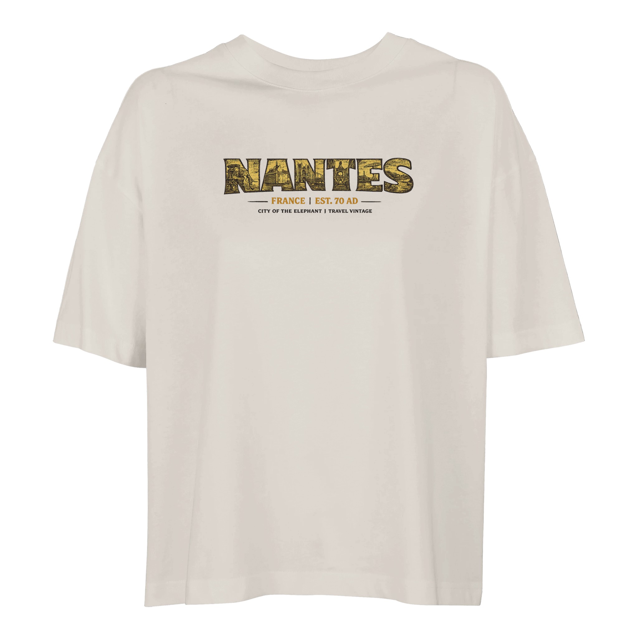T-shirt Nantes femme ample coton bio ville T-shirt Nantes femme ample coton bio ville