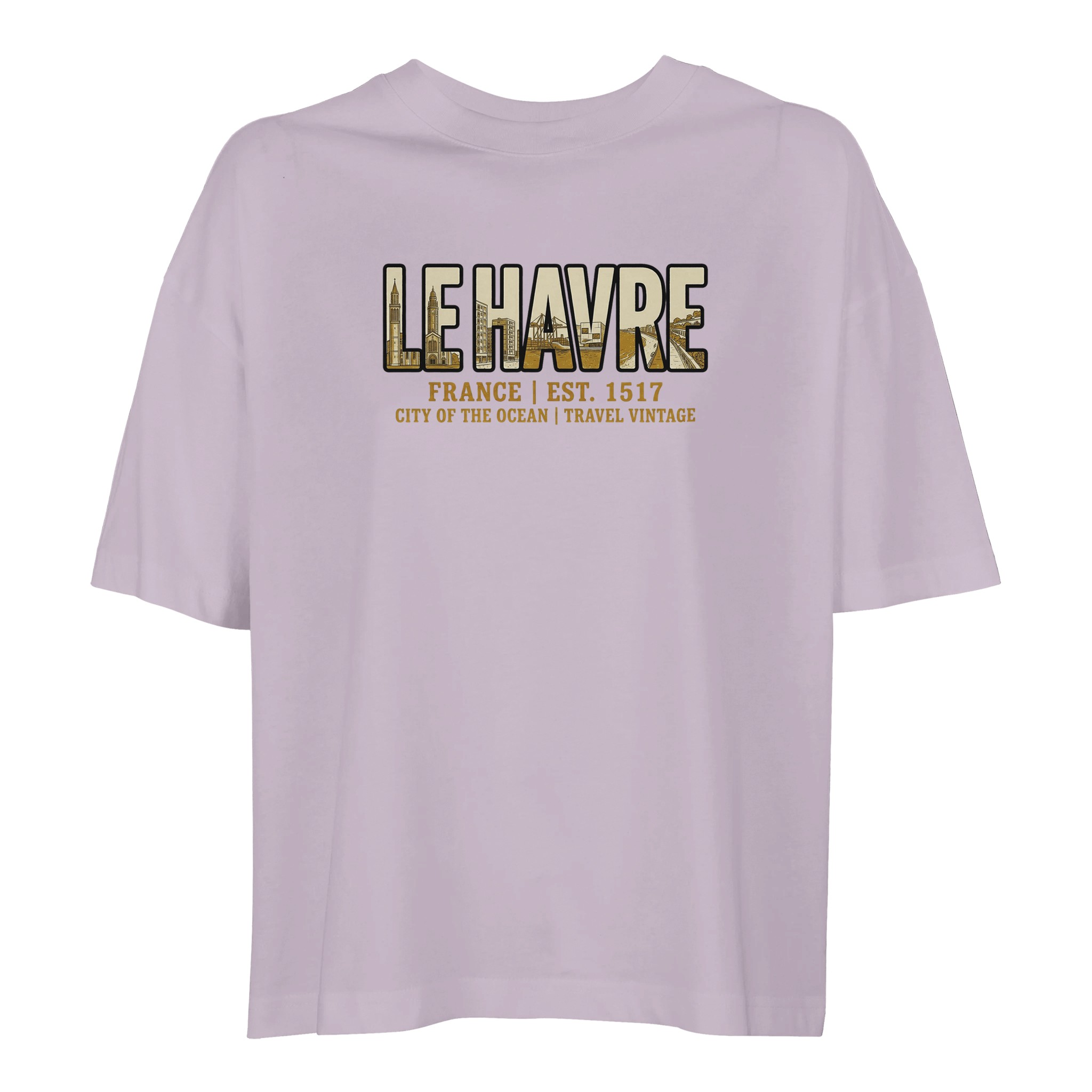 T-shirt Le Havre femme ample coton bio ville T-shirt Le Havre femme ample coton bio ville