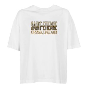 T-shirt Saint-Etienne femme ample coton bio T-shirt Saint-Etienne femme ample coton bio