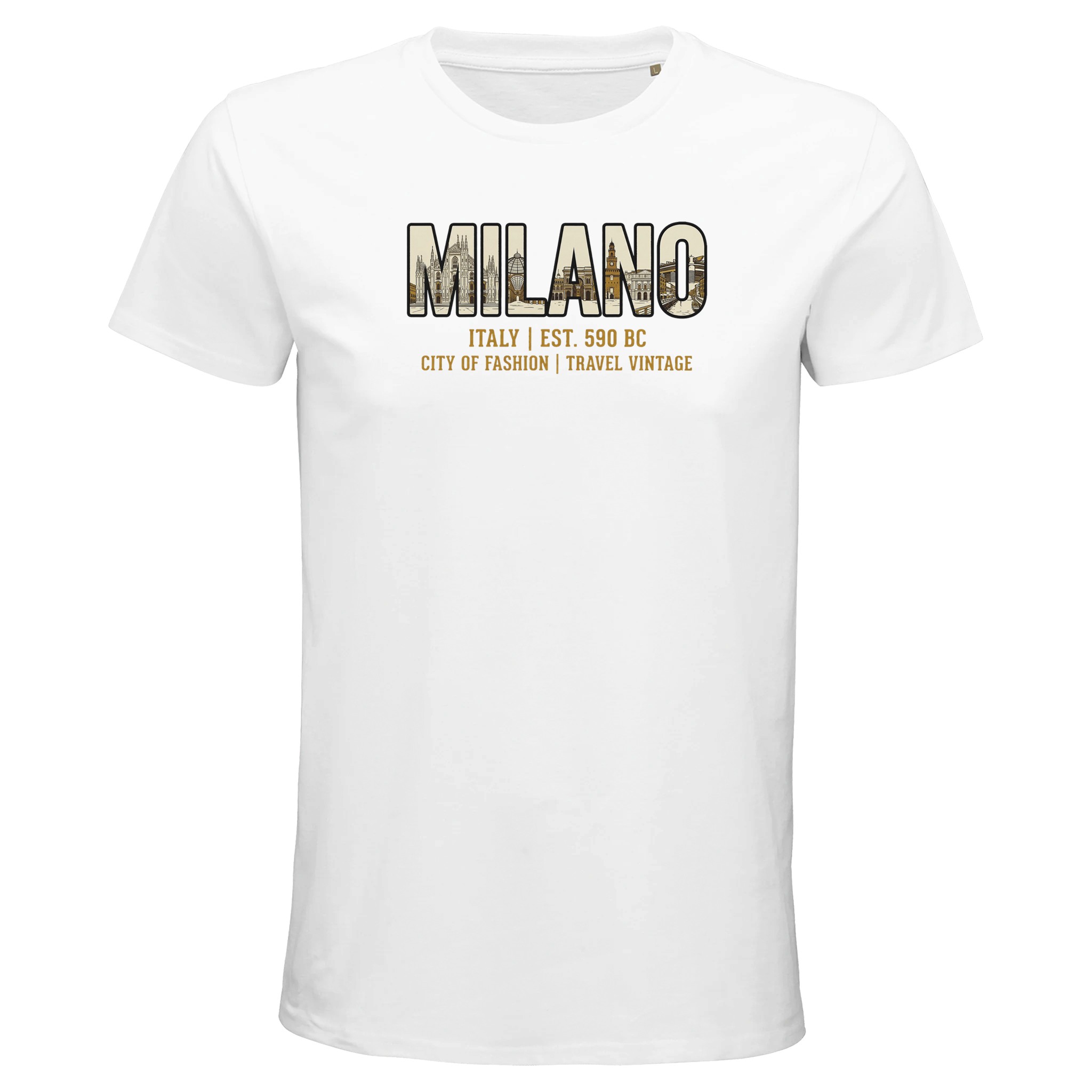 T-shirt Milan homme bio ajusté T-shirt Milan homme bio ajusté