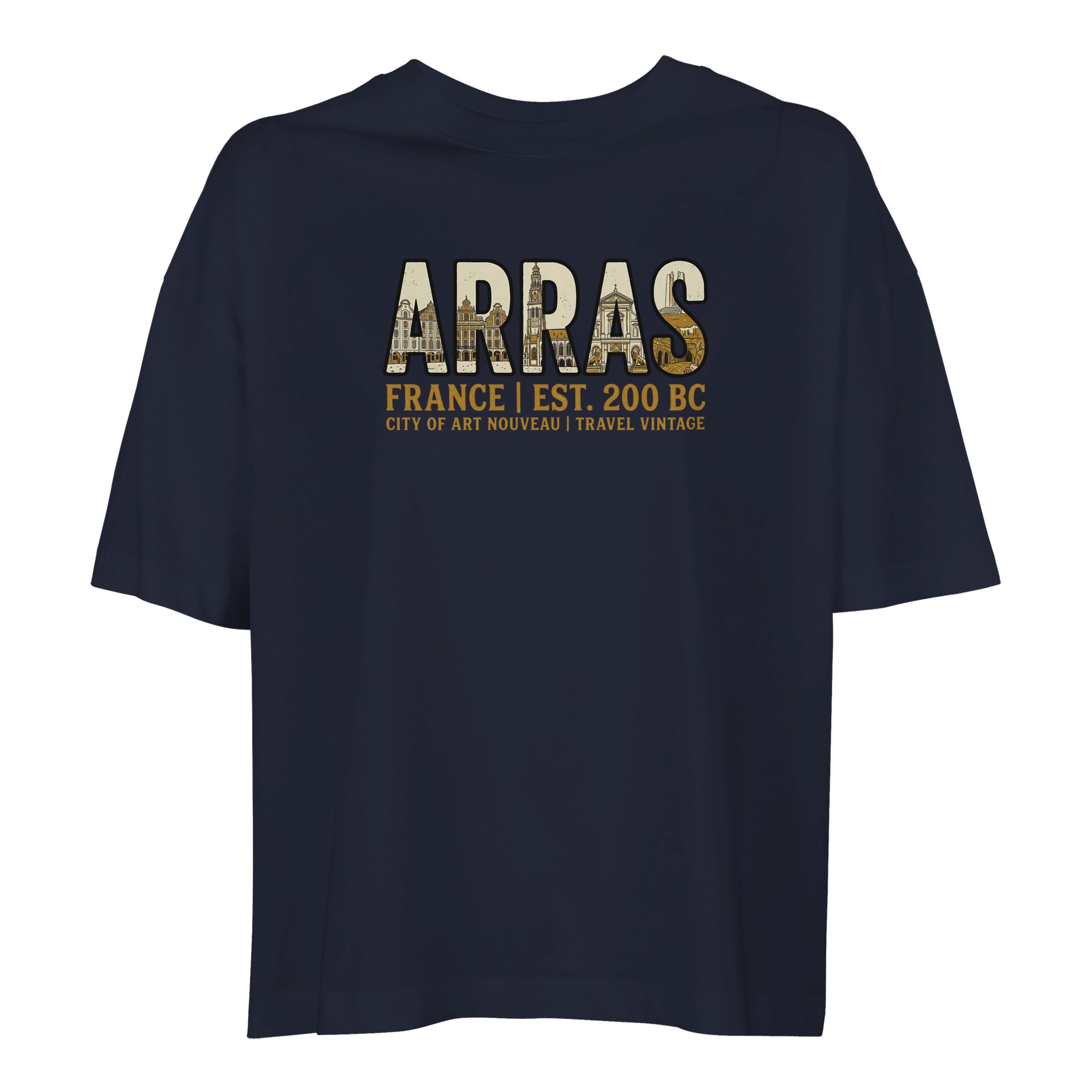 T-shirt Arras femme ample coton bio ville stylé T-shirt Arras femme ample coton bio ville stylé