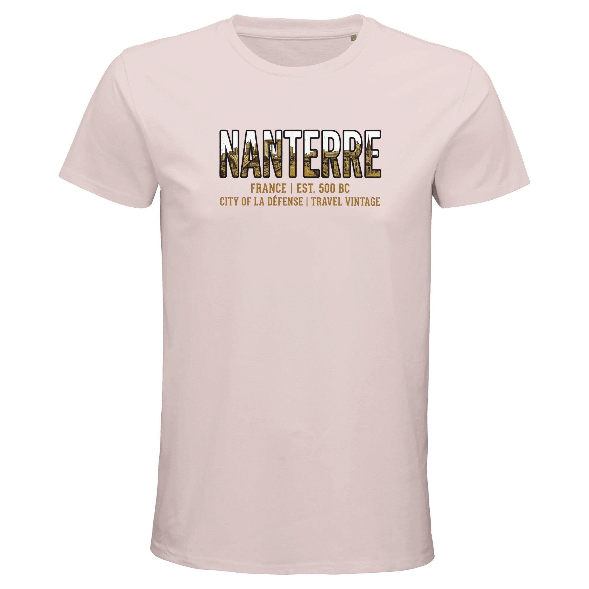 T-shirt Nanterre homme bio ajusté coton premium T-shirt Nanterre homme bio ajusté coton premium