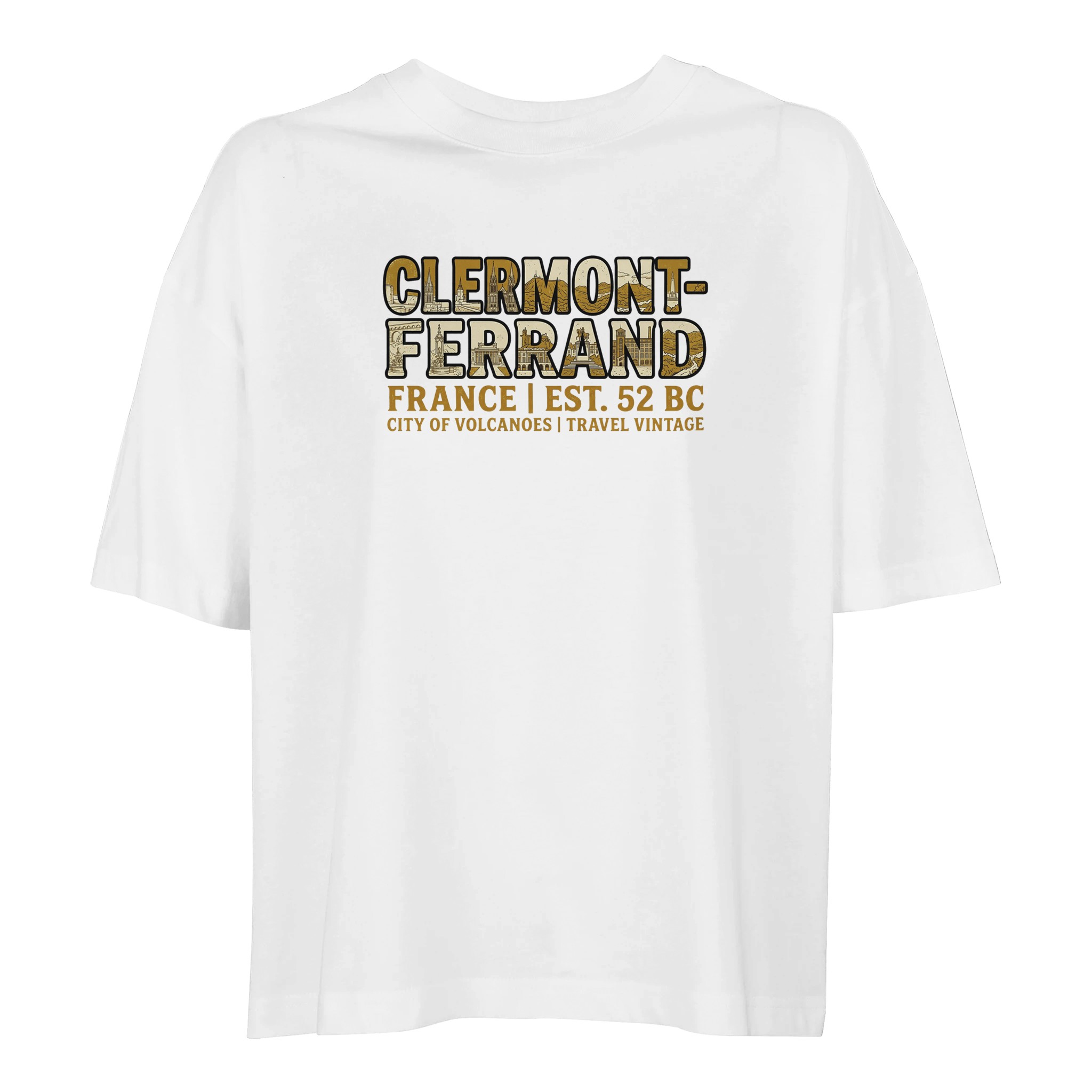 T-shirt Clermont-Ferrand femme ample coton bio T-shirt Clermont-Ferrand femme ample coton bio