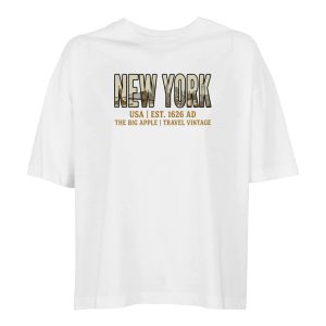 T-shirt New York femme ample coton bio conversion T-shirt New York femme ample coton bio conversion