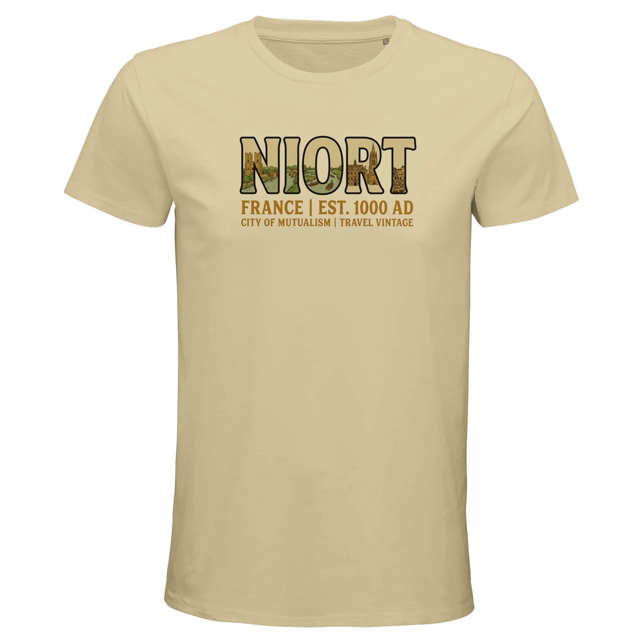T-shirt Niort homme bio ajusté T-shirt Niort homme bio ajusté