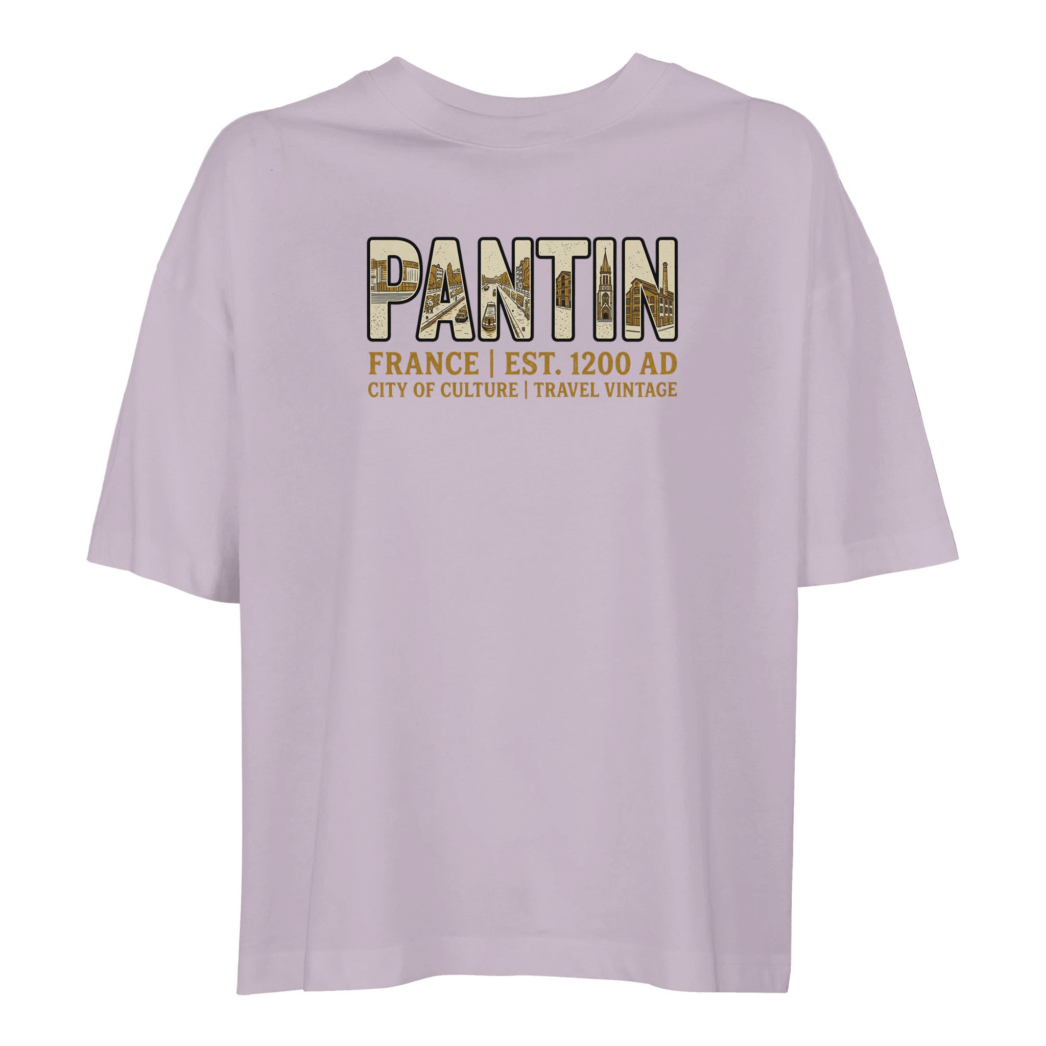 T-shirt Pantin femme ample coton bio ville tendance T-shirt Pantin femme ample coton bio ville tendance