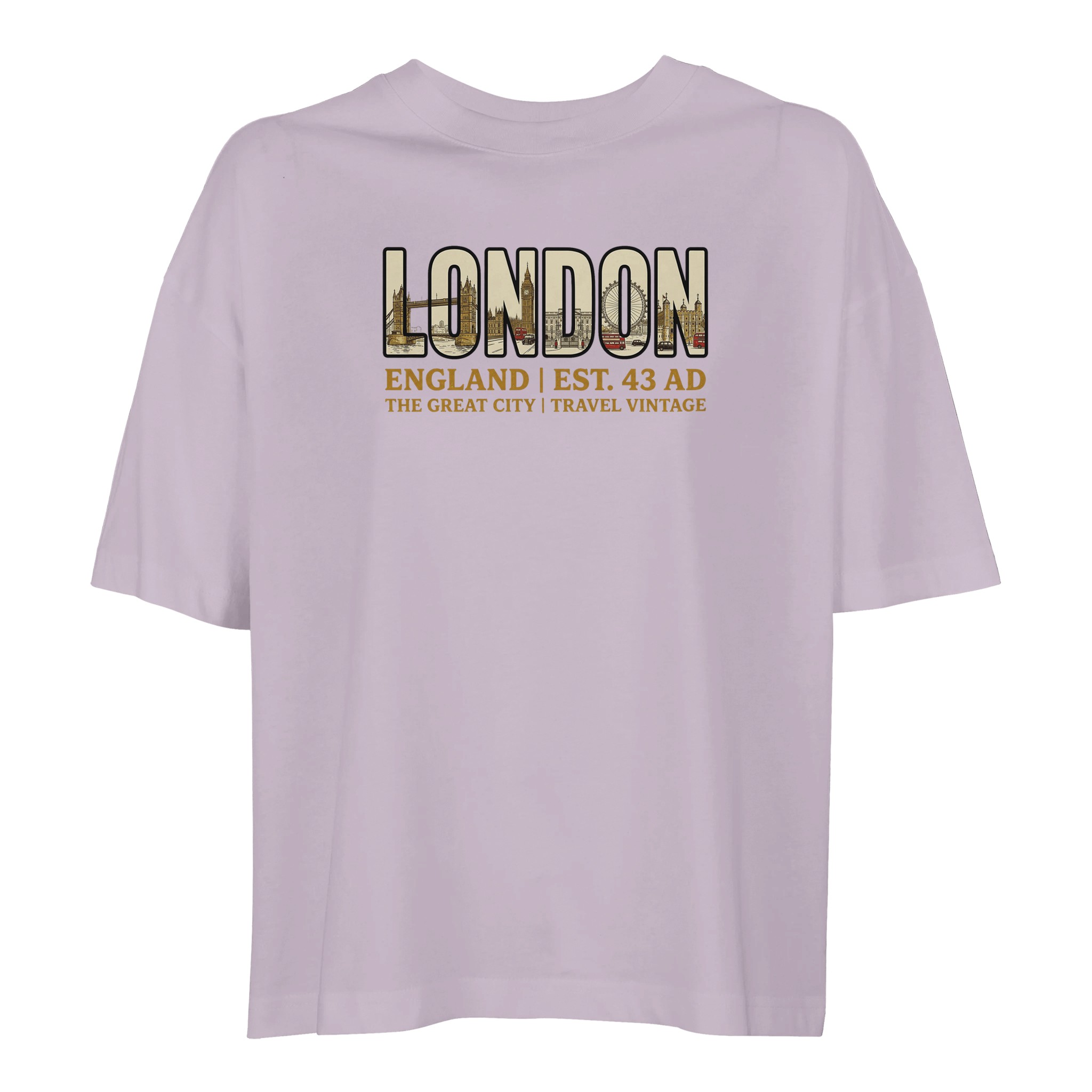 T-shirt London femme ample coton bio T-shirt London femme ample coton bio