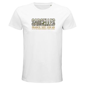 T-shirt Sarcelles homme bio ajusté ville streetwear T-shirt Sarcelles homme bio ajusté ville streetwear