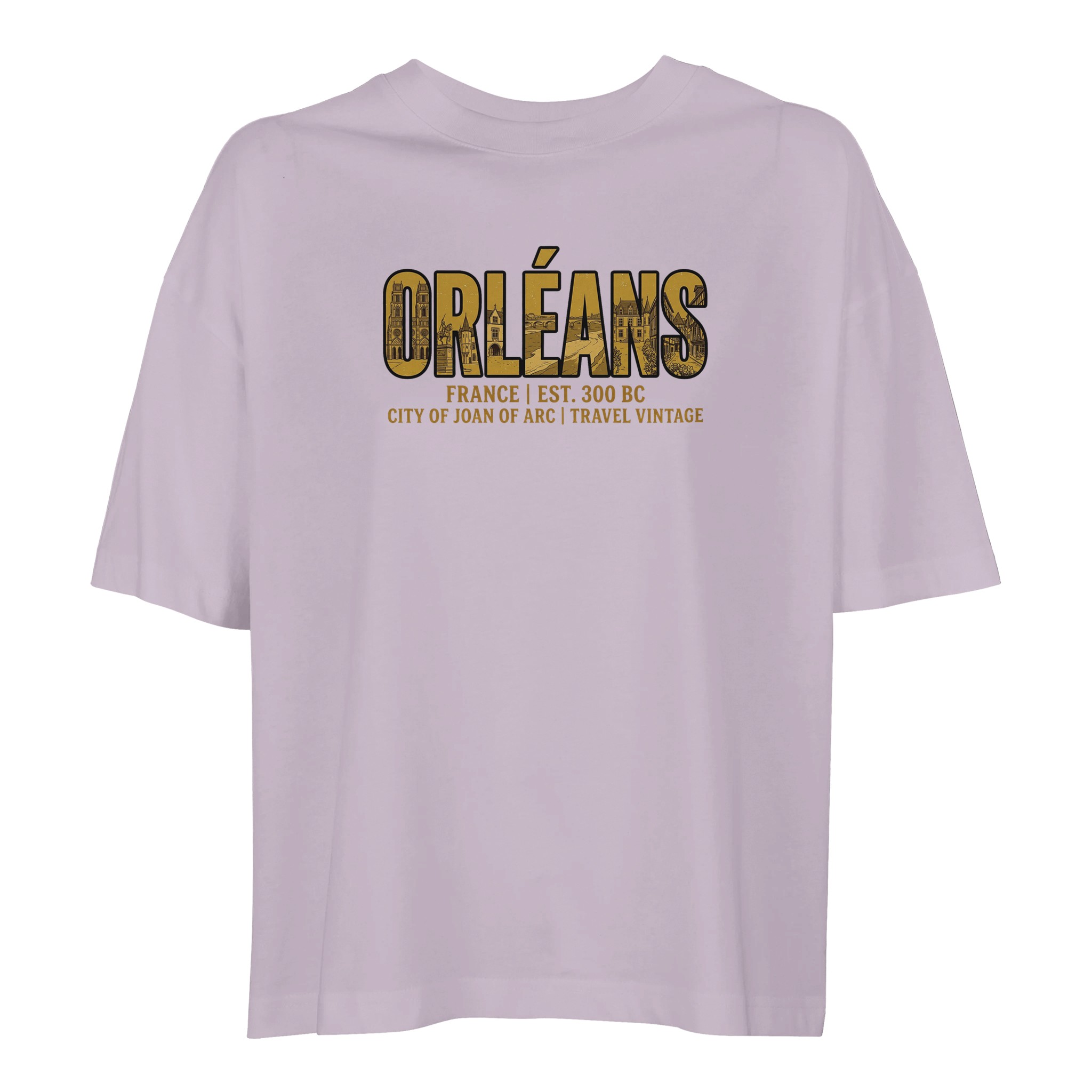 T-shirt Orléans femme ample coton bio ville T-shirt Orléans femme ample coton bio ville