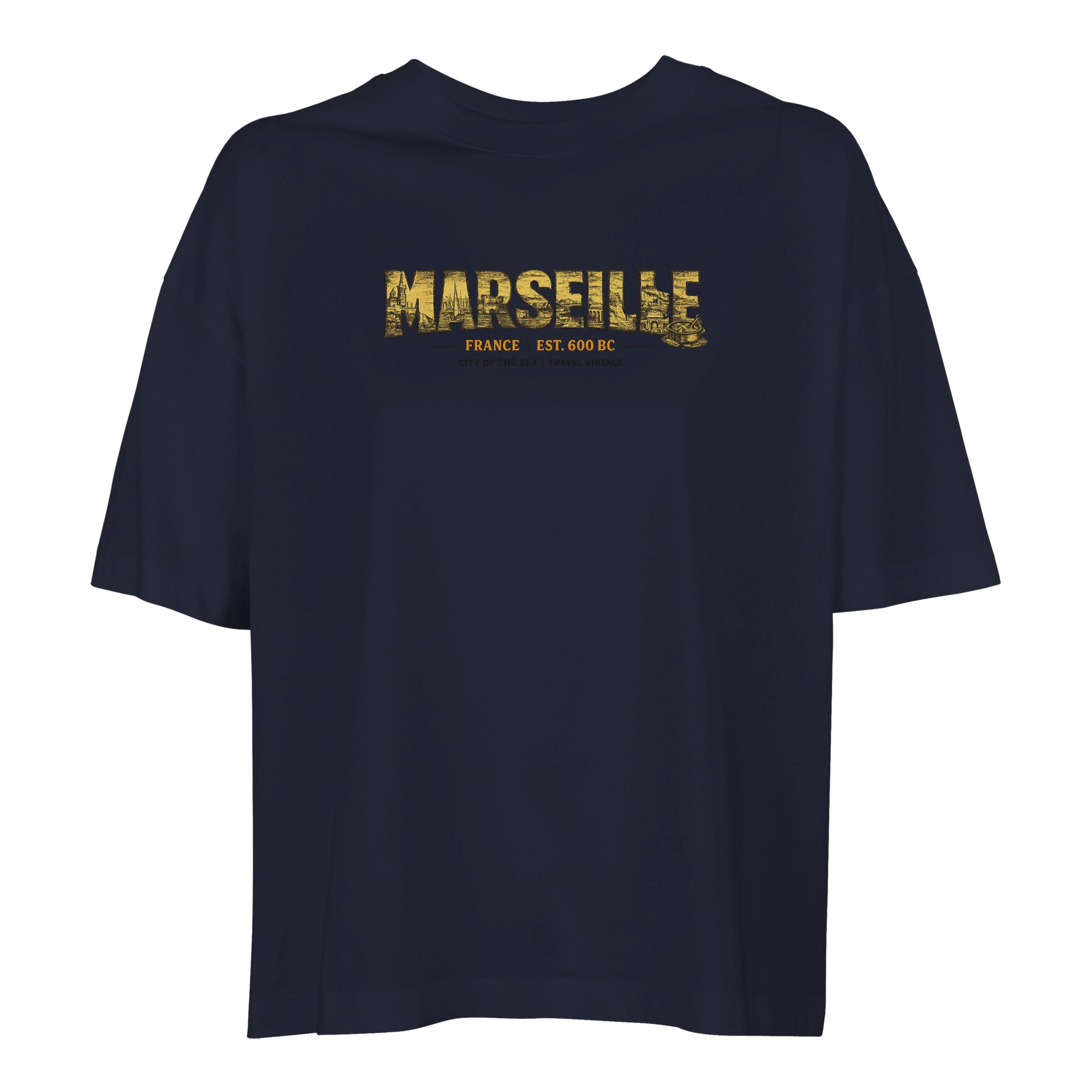 T-shirt Marseille femme ample coton bio conversion T-shirt Marseille femme ample coton bio conversion