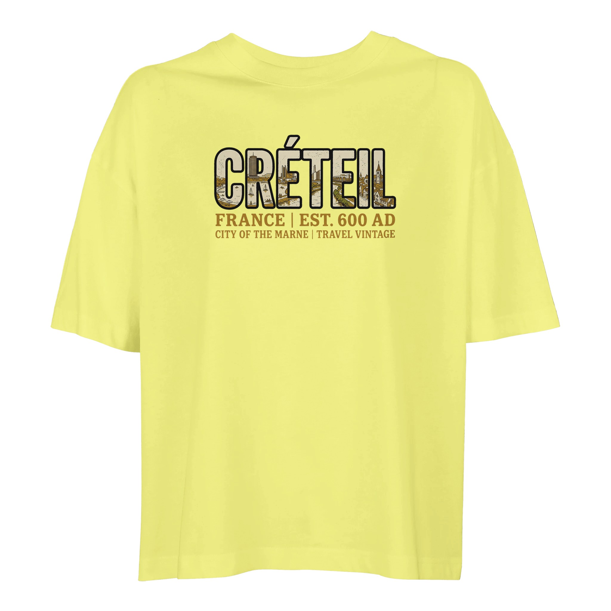 T-shirt Créteil femme ample coton bio ville tendance T-shirt Créteil femme ample coton bio ville tendance