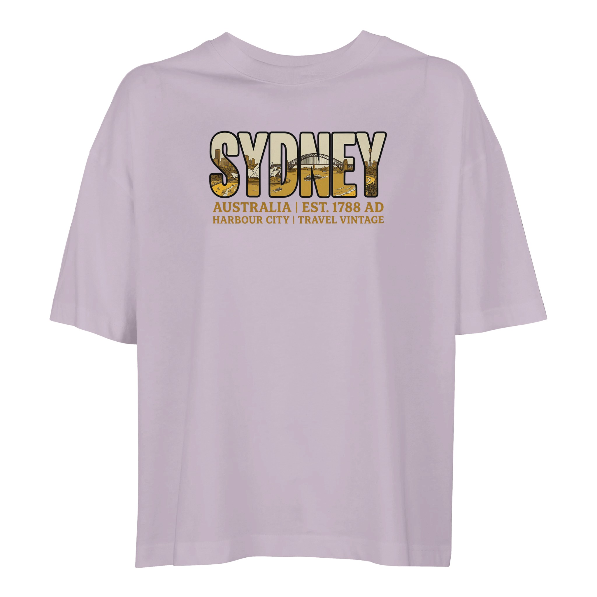 T-shirt Sydney femme ample coton bio conversion T-shirt Sydney femme ample coton bio conversion, coloris lilak