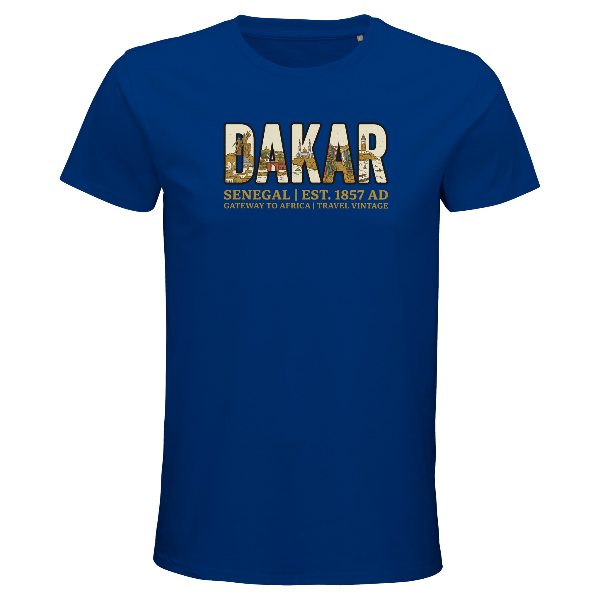 T-shirt Dakar homme bio ajusté T-shirt Dakar homme bio ajusté, coloris Royal Blue