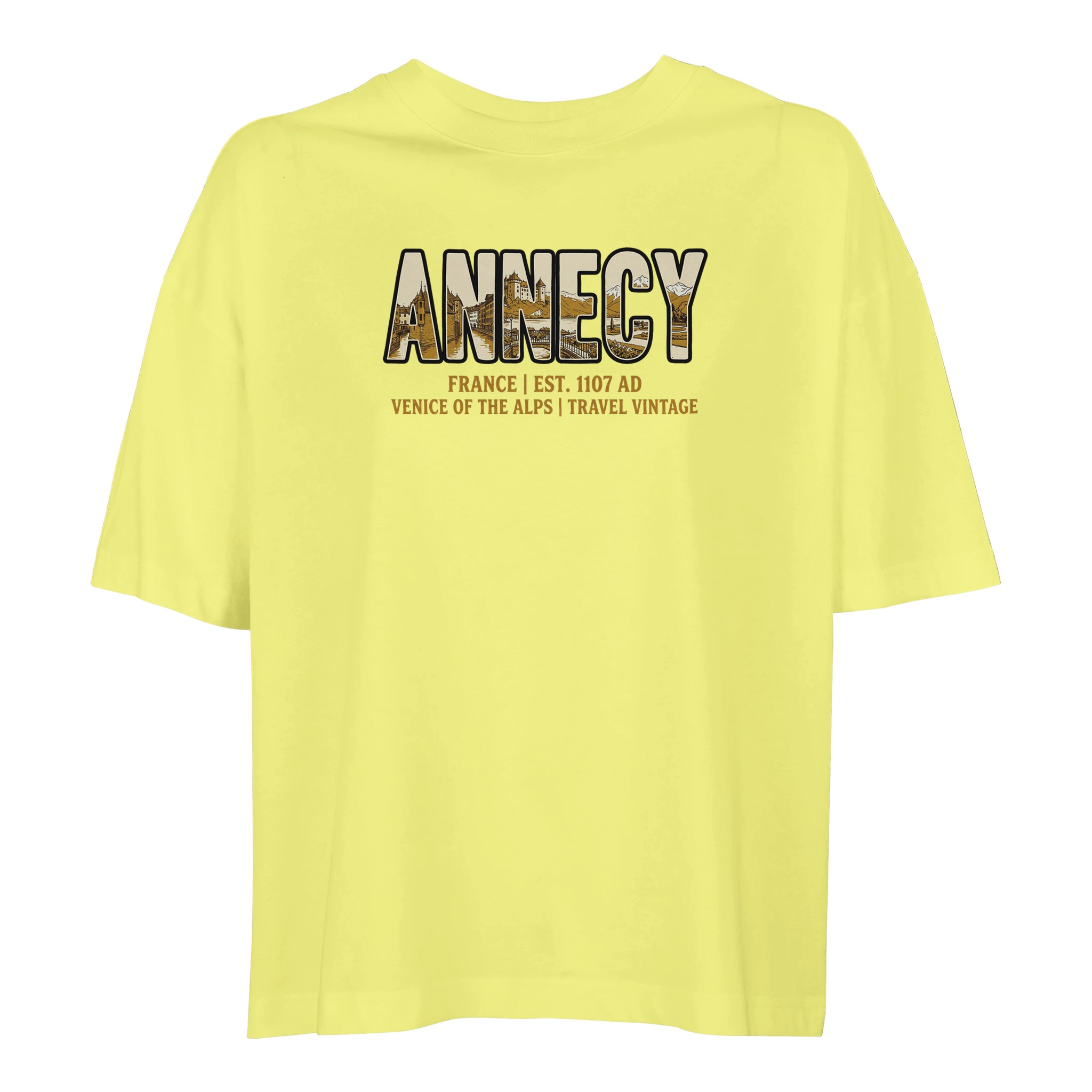 T-shirt Annecy femme ample coton bio ville T-shirt Annecy femme ample coton bio ville